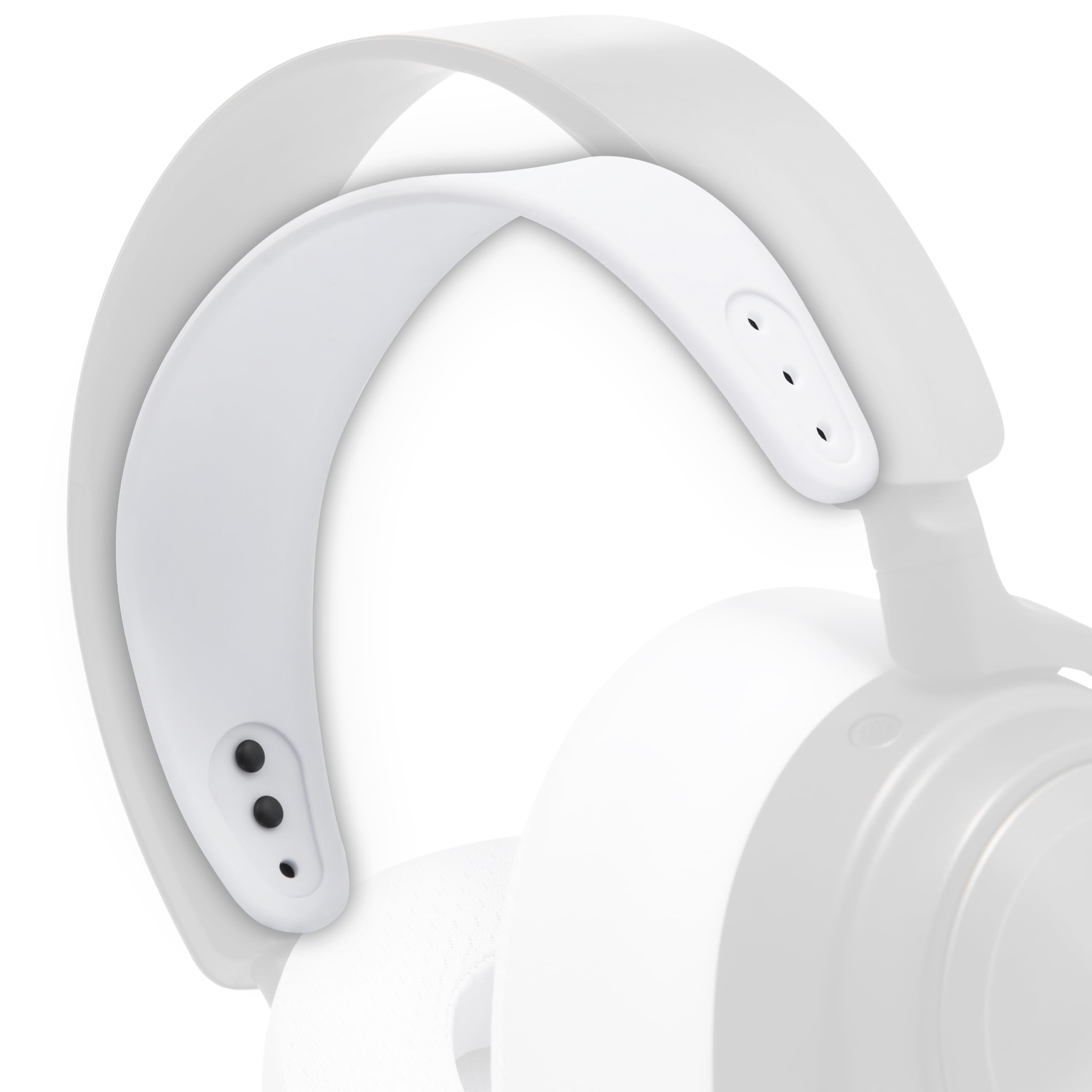 WC-StirnbandZ Arctis Nova – verbessertes Silikon-Kopfband für Arctis Nova-Headsets von Wicked Cushions – verbesserte Flexibilität, Komfort und Stil mit passenden Ohrpolster-Designs | White