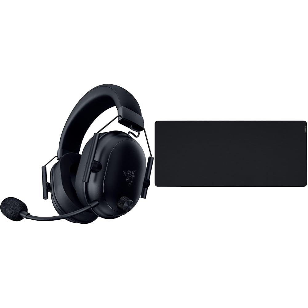 Razer BlackShark V2 HyperSpeed für PC - Kabelloses Ultra leichtes E-Sport Gaming-Headset & Gigantus V2 XXL - Weiches Gaming-Mauspad für schnelle Spielstile und optimale Kontrolle