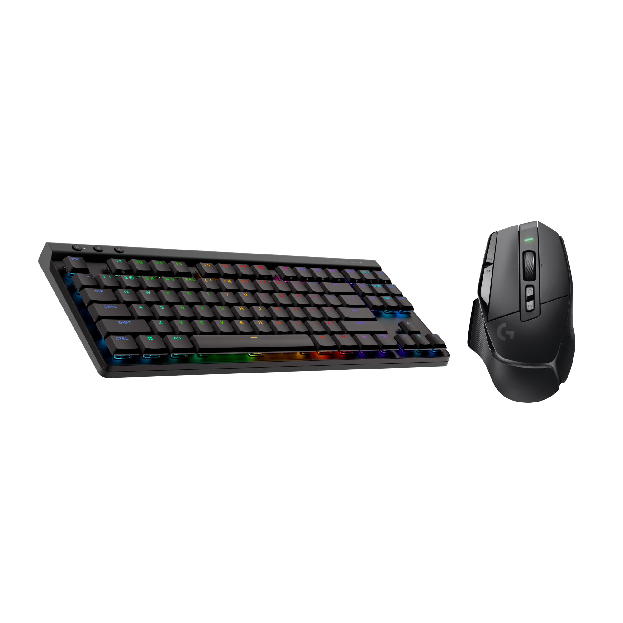 Logitech G502 X LIGHTSPEED Kabellose Gaming-Maus - Optische Maus mit optisch-mechanischen LIGHTFORCE Hybridschaltern, Logitech G G515 LIGHTSPEED TKL kabellose flache Gaming, DEA QWERTZ - Schwarz
