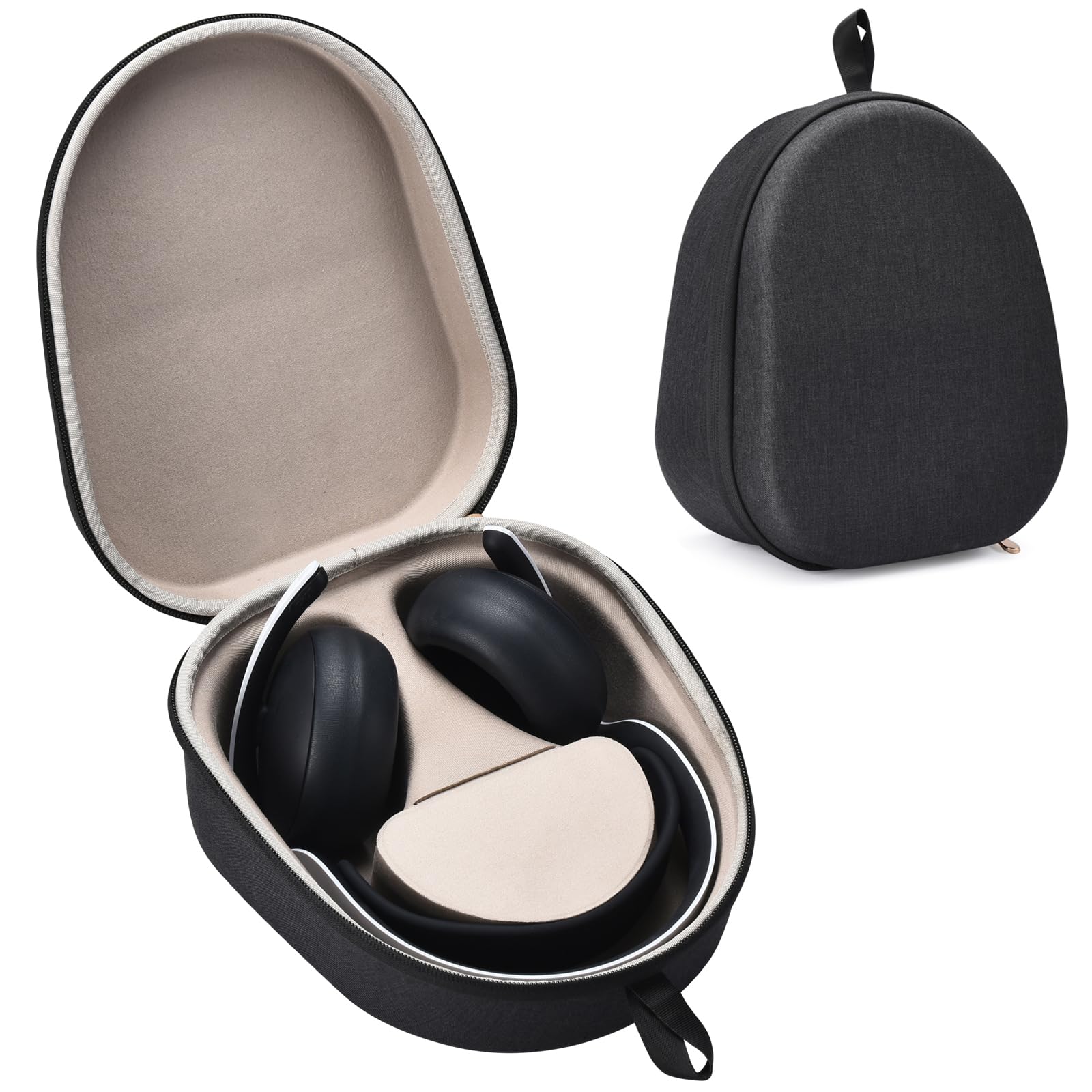 Buziba Harte Tragetasche für Sony Playstation Pulse Elite Wireless Headset, EVA-Schutzhülle, tragbare Reise-Aufbewahrungstasche für PS5 Pulse Elite Kopfhörer (schwarz)