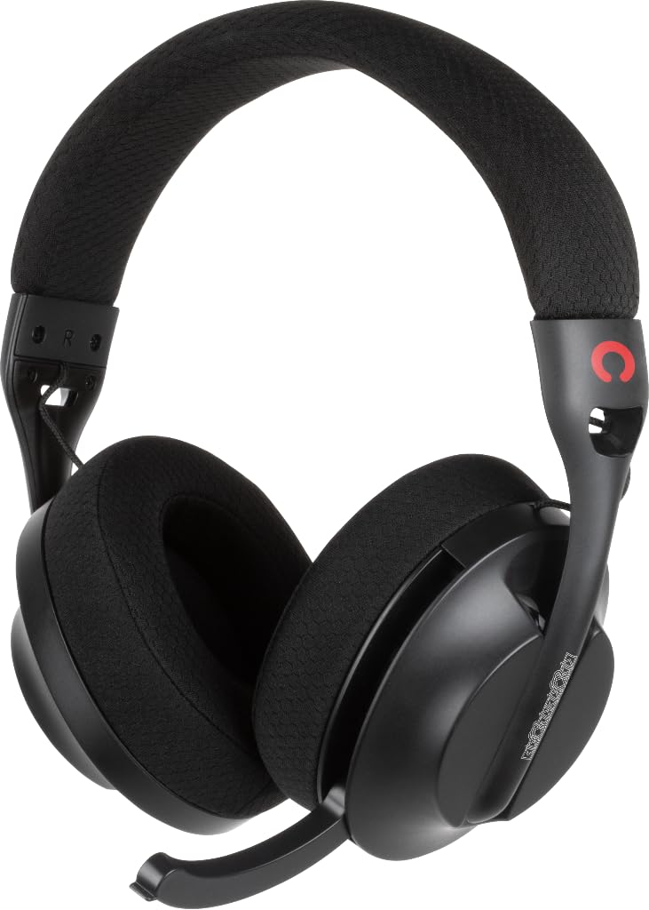 Konix Pulsar ultraleichtes Gaming-Headset 180 g für PC - 40 mm Lautsprecher - Mikrofon - Bluetooth/USB-C-Kabel/USB-Dongle-Verbindung - Schwarz