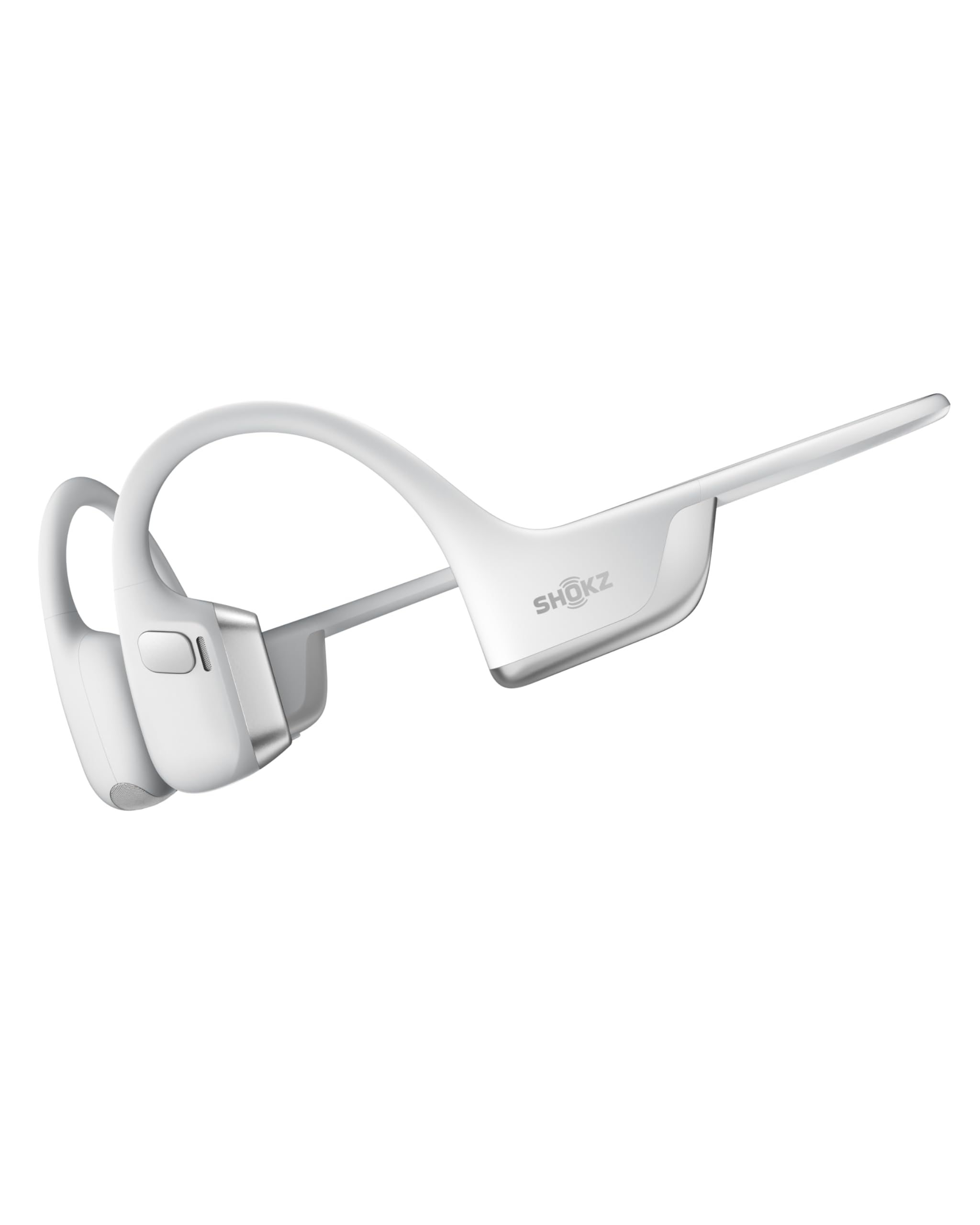 SHOKZ OpenRun Pro 2 Knochenschall Sportkopfhörer, Open-Ear-Ohrhörer mit Bluetooth 5.3, Mikrofon mit Geräuschunterdrückung, IP55 wasserdicht, 12 Std. Wiedergabe, USB-C Schnellladung, Silbern