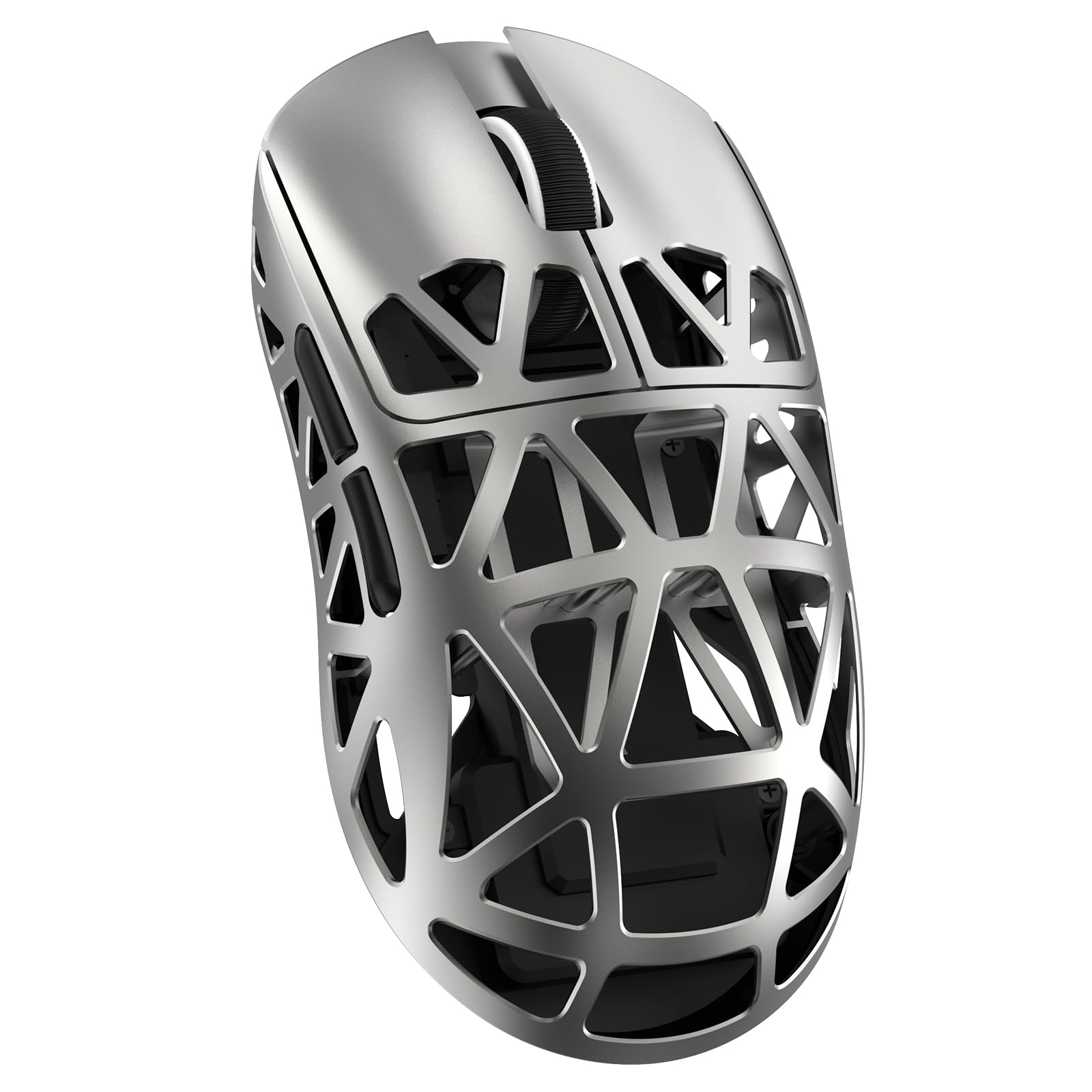 ATTACK SHARK R2 Gaming-Maus aus Magnesium, PixArt PAW3950 Sensor, kabellos, 8K, 48g, superleicht, BT/2,4G/verkabelt, DPI 42000, Grau - Win11/Xbox/PS/Mac