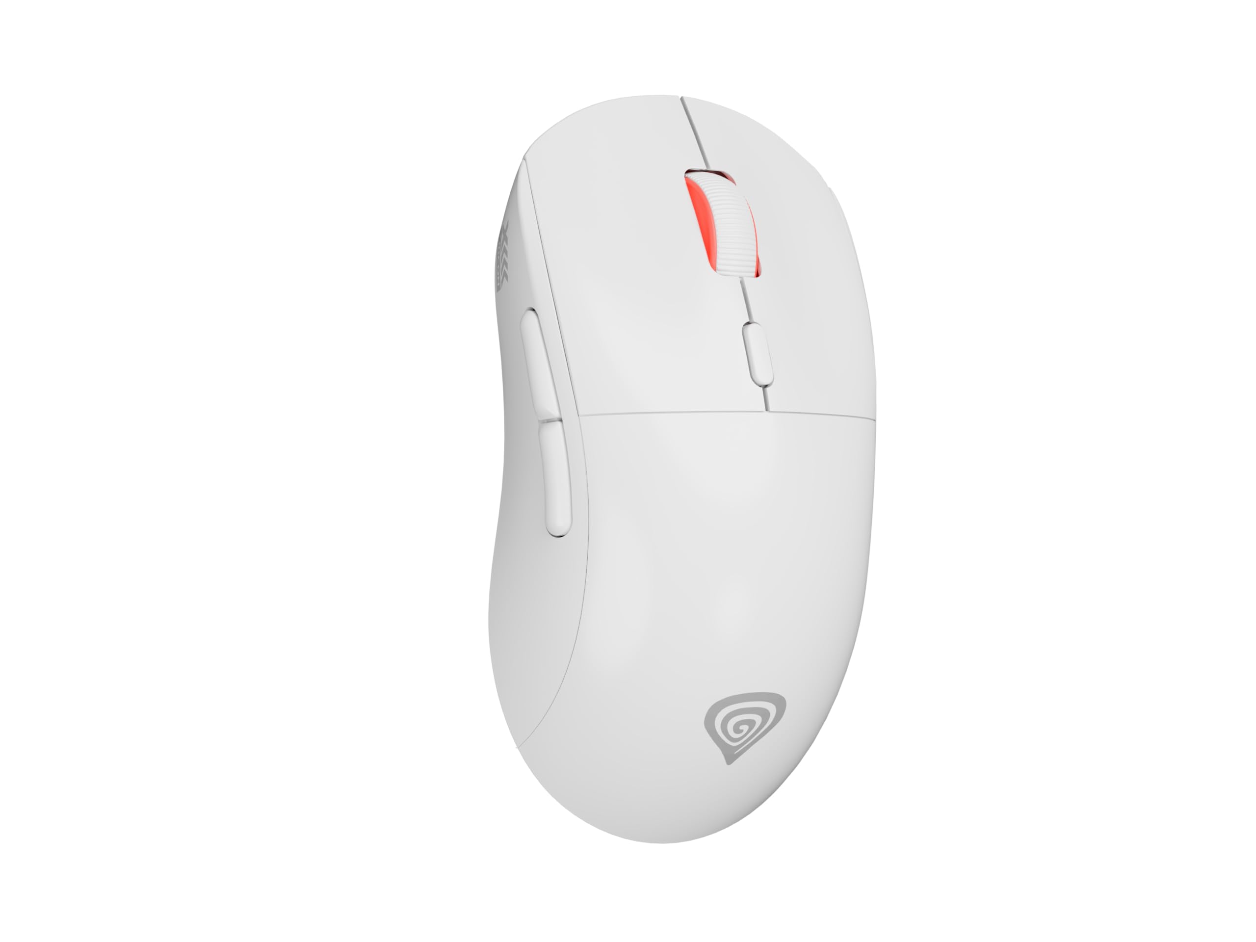Genesis Zircon XIII Custom Wireless Gaming Maus Weiß, Hot-Swap Switches, Pixart PAW3395 26000 DPI, Triple Mode (2.4G/BT/USB), Austauschbare Gehäuseteile, Motion Sync, RGB, PC