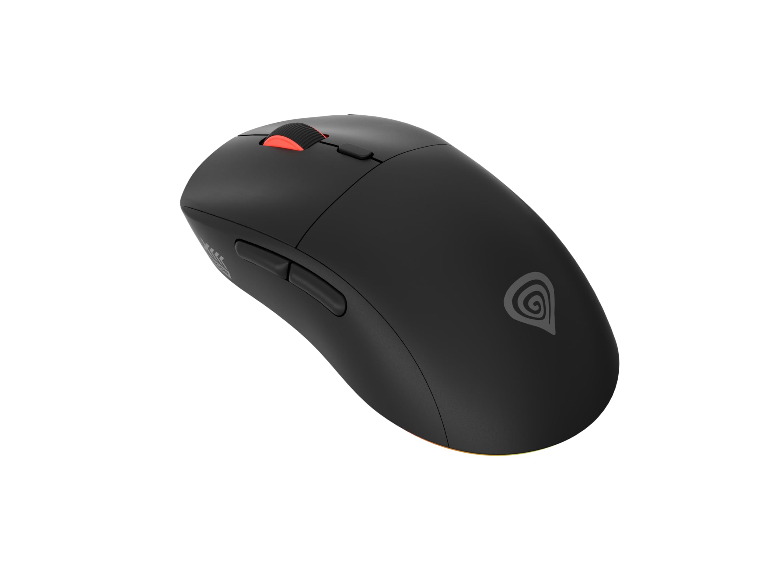 Genesis Zircon XIII Custom Kabellose Gaming Maus – PixArt PAW3395 Sensor (26.000 DPI), Hot-Swap Schalter, Austauschbare Gehäuseteile & Federn, 2.4GHz Wireless, RGB, 77g, Schwarz