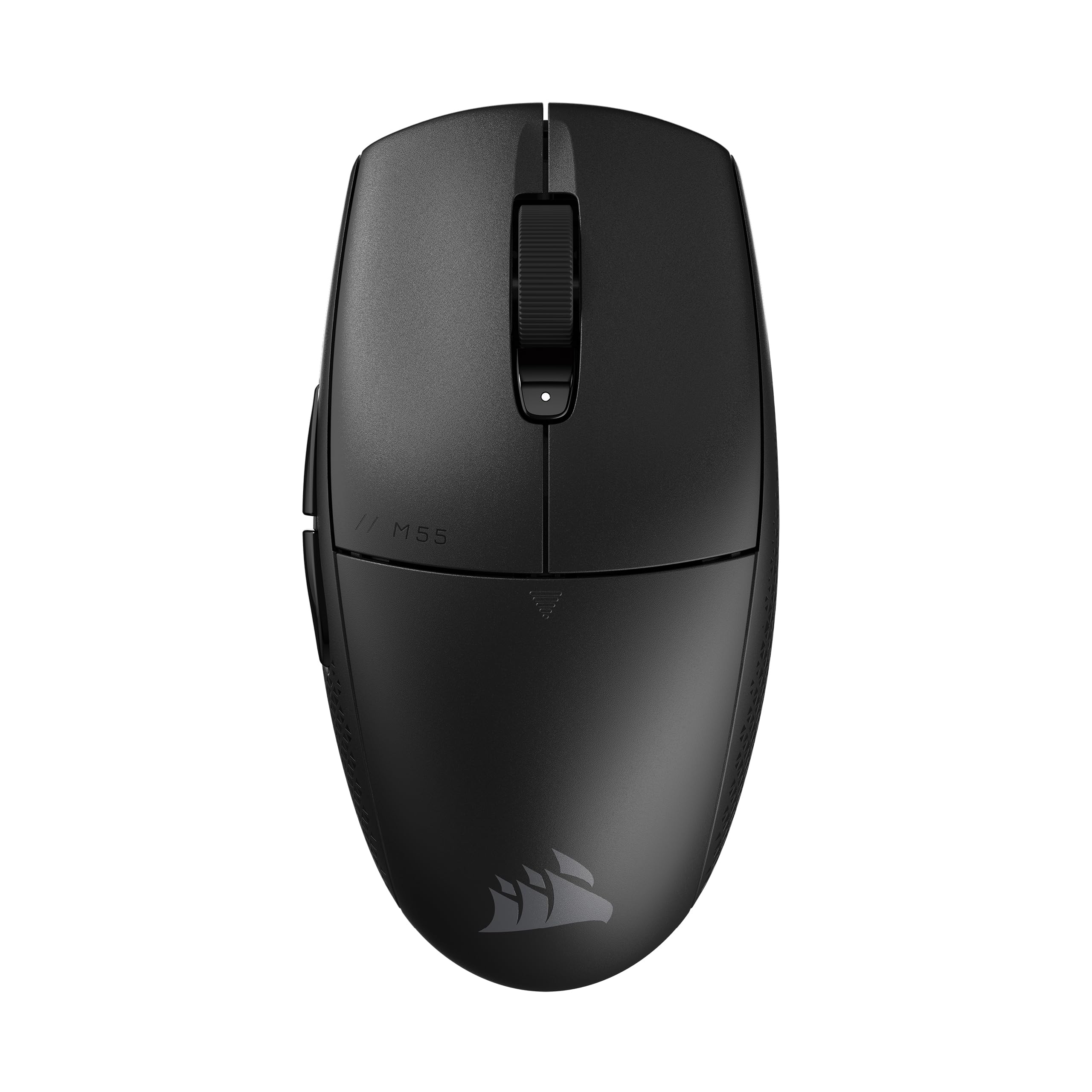 Corsair M55 Wireless Leichte FPS-Gaming-Maus – 2,4GHz & Bluetooth – 24.000 DPI – Langlebige Lebensdauer der Batterie – Sechs Programmierbare Schaltflächen – Texturierte Seitengriffe – Schwarz