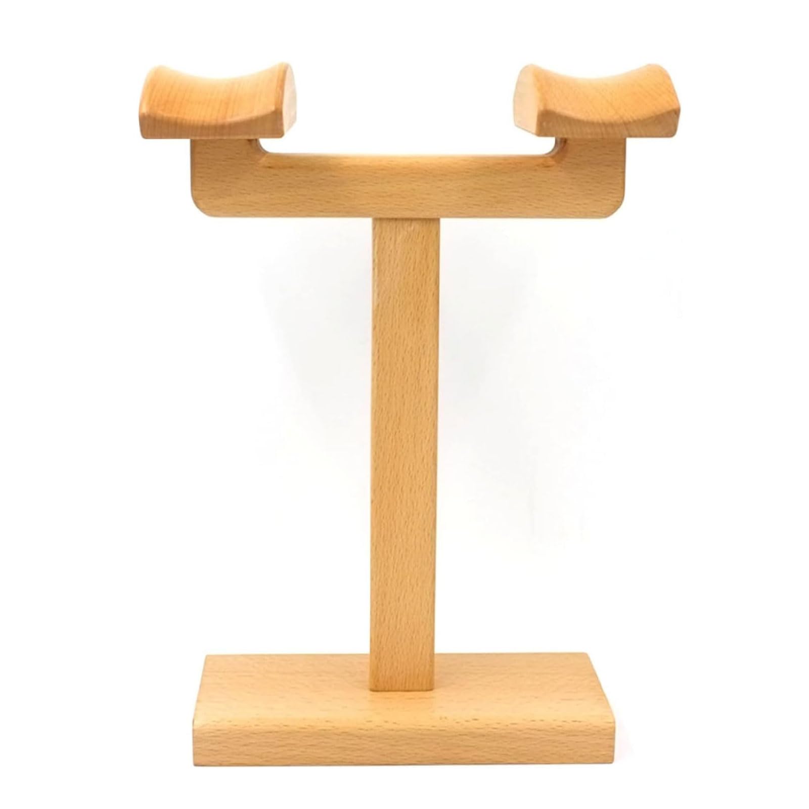 TOMRAIN Holz-Kopfhörerständer, Doppel-Headset-Ständer für Schreibtisch, Gaming-Headset-Halter, Kopfhörerständer, universeller Over-Ear-Headset-Ständer