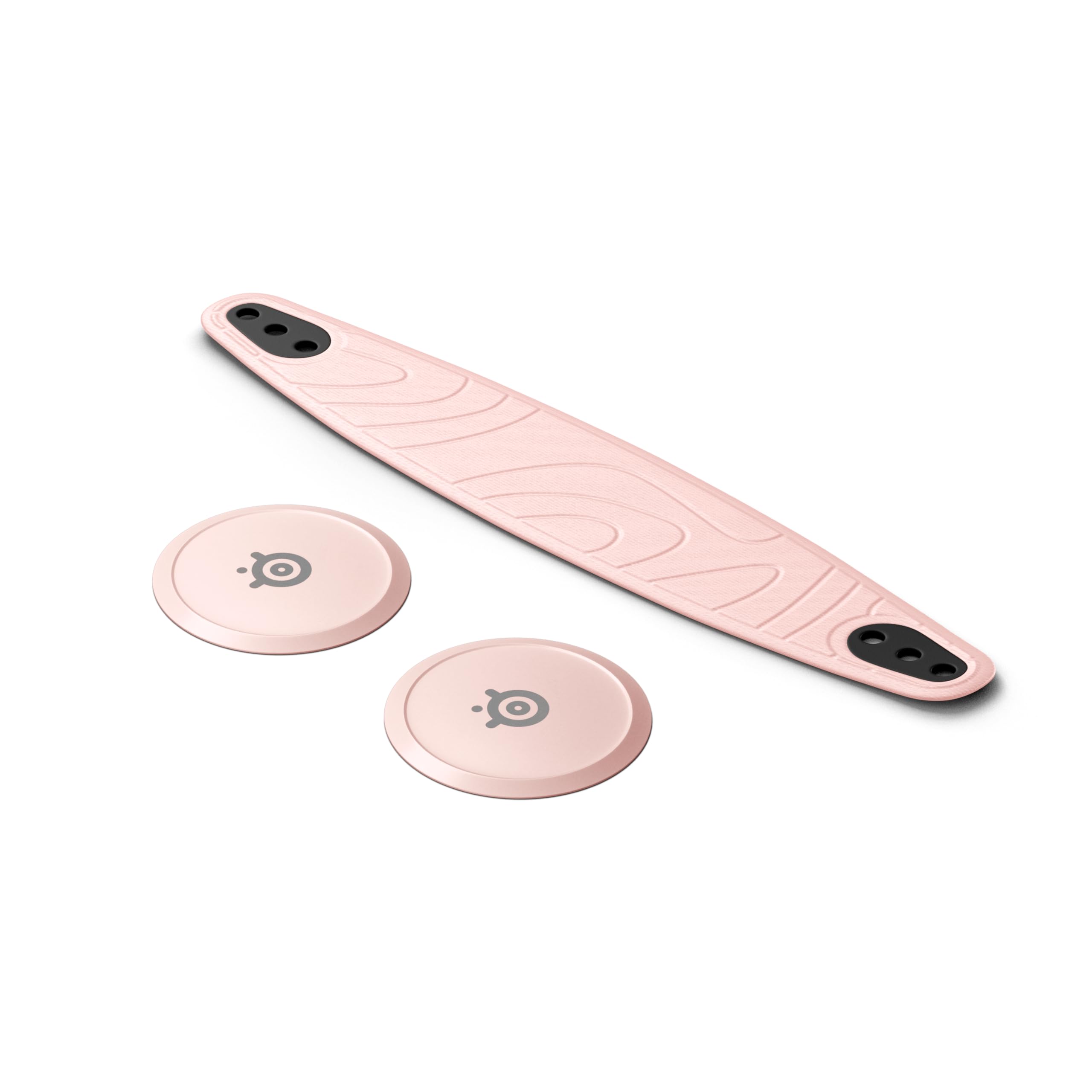 Steelseries Arctis Nova Booster Pack Rose Quartz -Gaming Headset Zubehör -Zweifarbiger Nylon-Kopfband -Individuell anpassbar mit einzigartigen metallischen Lautsprecherplatten-Limitiertes Sammlerstück