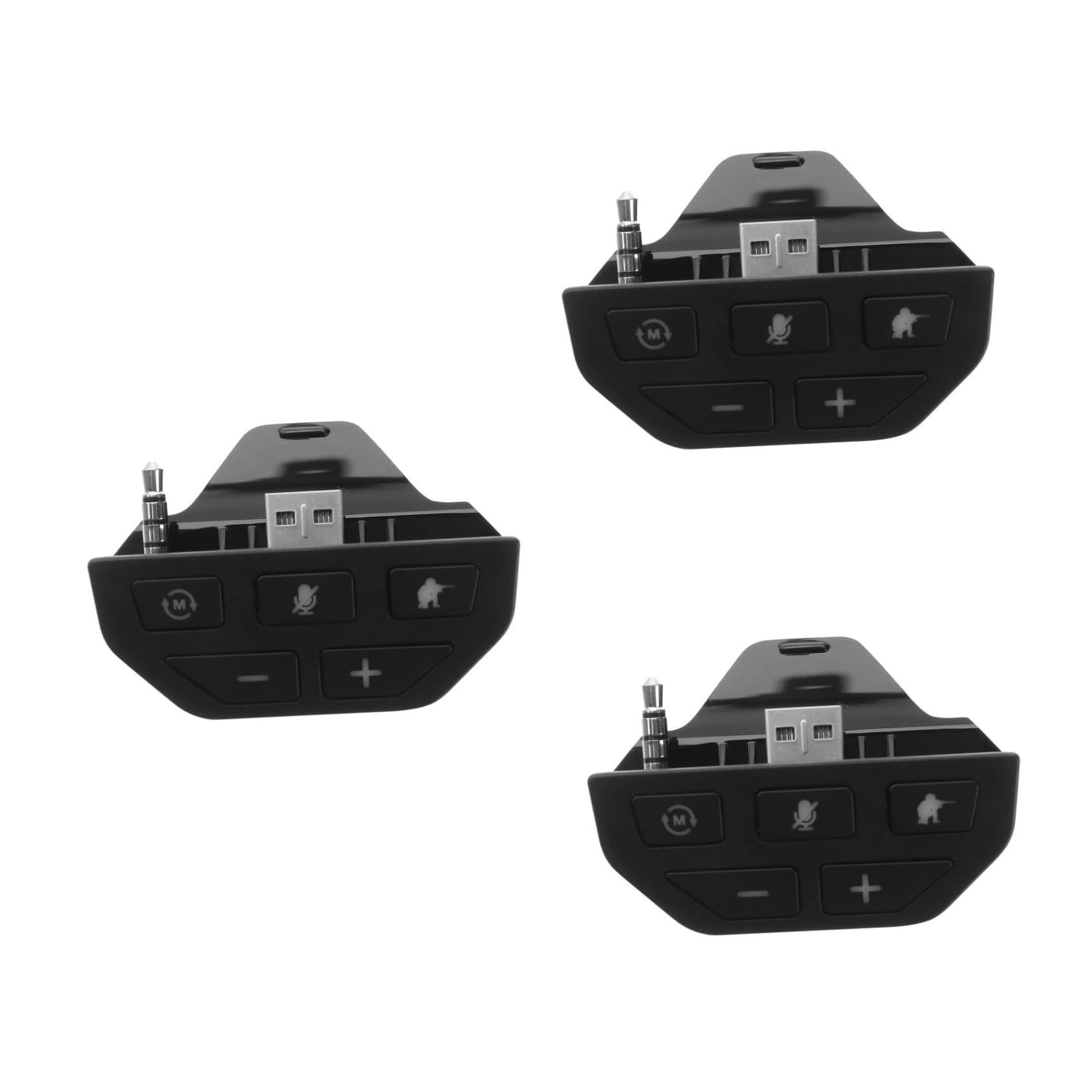Uonlytech 3stücke Headset Adapter Für Controller Audio Converter Für Gaming Leicht Und Tragbar Kompatibel Mit Allen Game Controllern Einfaches Chat-Audio-Management