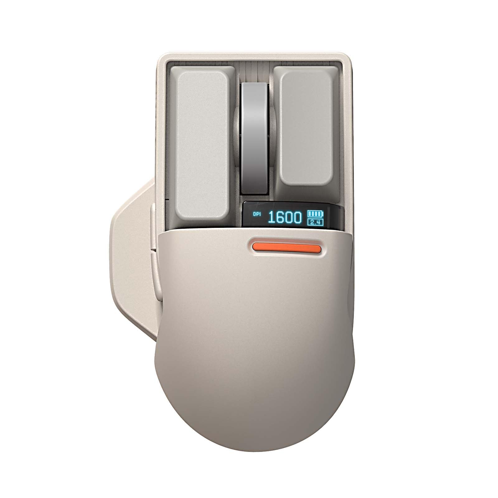 LOFREE Kabellose Maus Bluetooth 4000 DPI OLED-Bildschirm Mac Windows PC