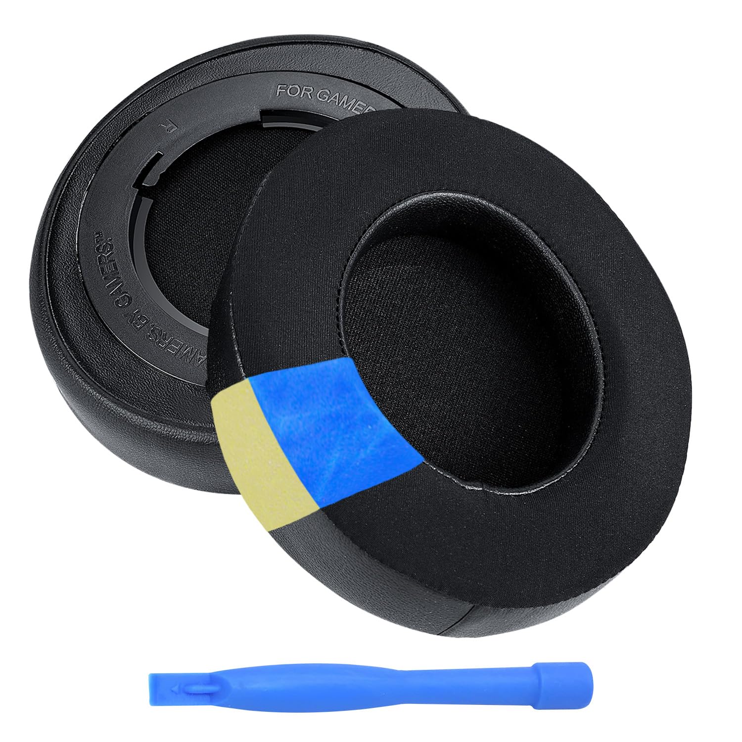 Ersatz Ohrpolster für Razer Kraken 7.1 V2 / Razer Kraken Pro V2 Gaming Kopfhörer von MMOBIEL - Kühl-Gel-Ohrpolster - Noise Isolation Ohrpolster - Schwarz