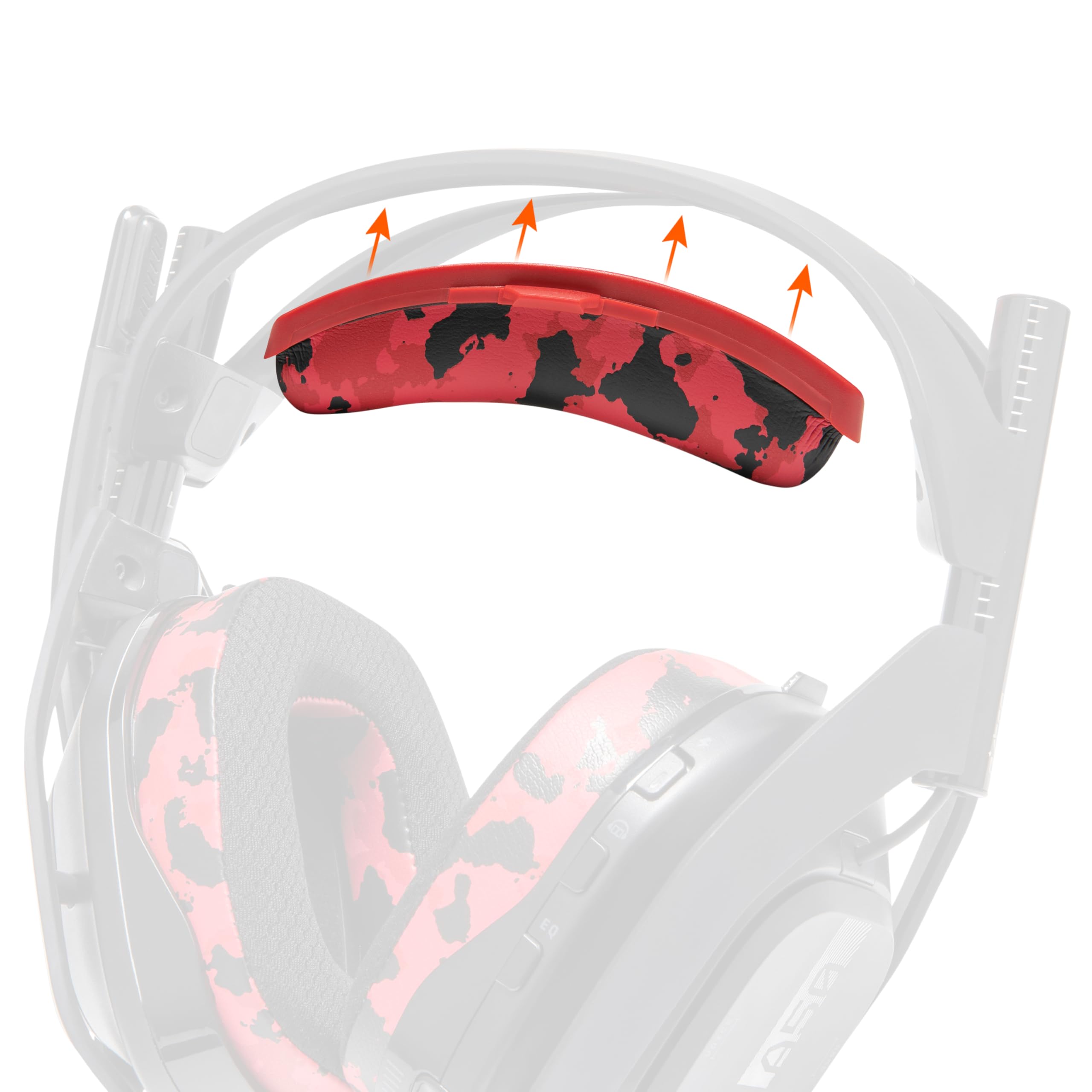 WC BandZ A50 – Verbessertes Kopfbügel-Ersatzset für Astro A50 Gen 4, Gen 5 und A50X von Wicked Cushions | Verbesserter Komfort, Stil und einfache Installation | Red Camo