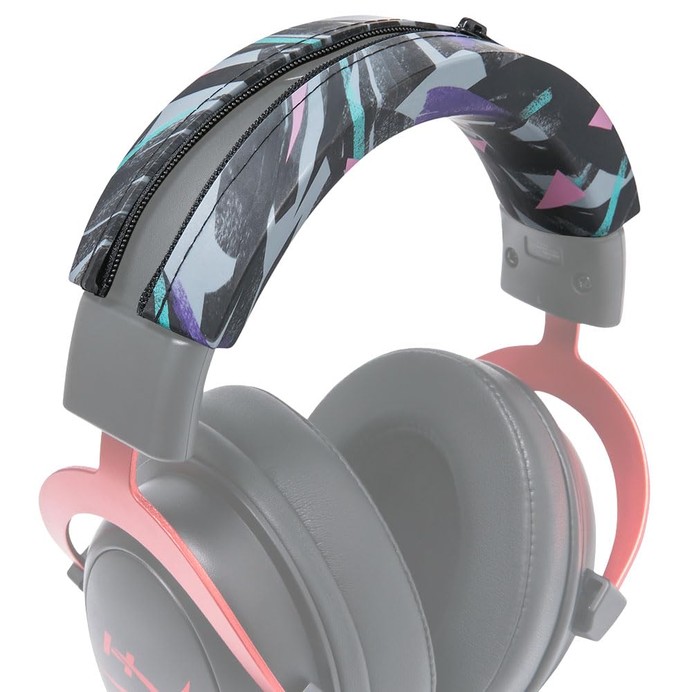 WC BandZ Cloud - Silikon Bügelhülle für HyperX Cloud Series von Wicked Cushions | Mehr Komfort, Stil und Schutz vor Schweiß | 90's Black