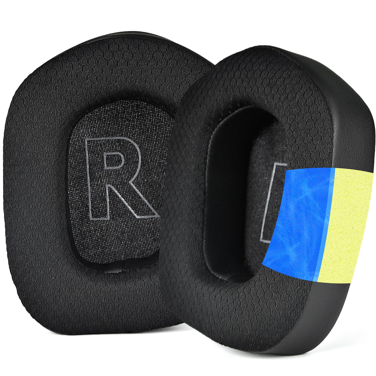 G733 Ersatz-Ohrpolster aus Netzstoff, kompatibel mit Logitech G733 Lightspeed RGB kabellosen Kopfhörern, Memory-Schaum, Ohrpolster, Ohrenschützer, Ohrmuscheln, Reparaturteile (Kühlende Gel)