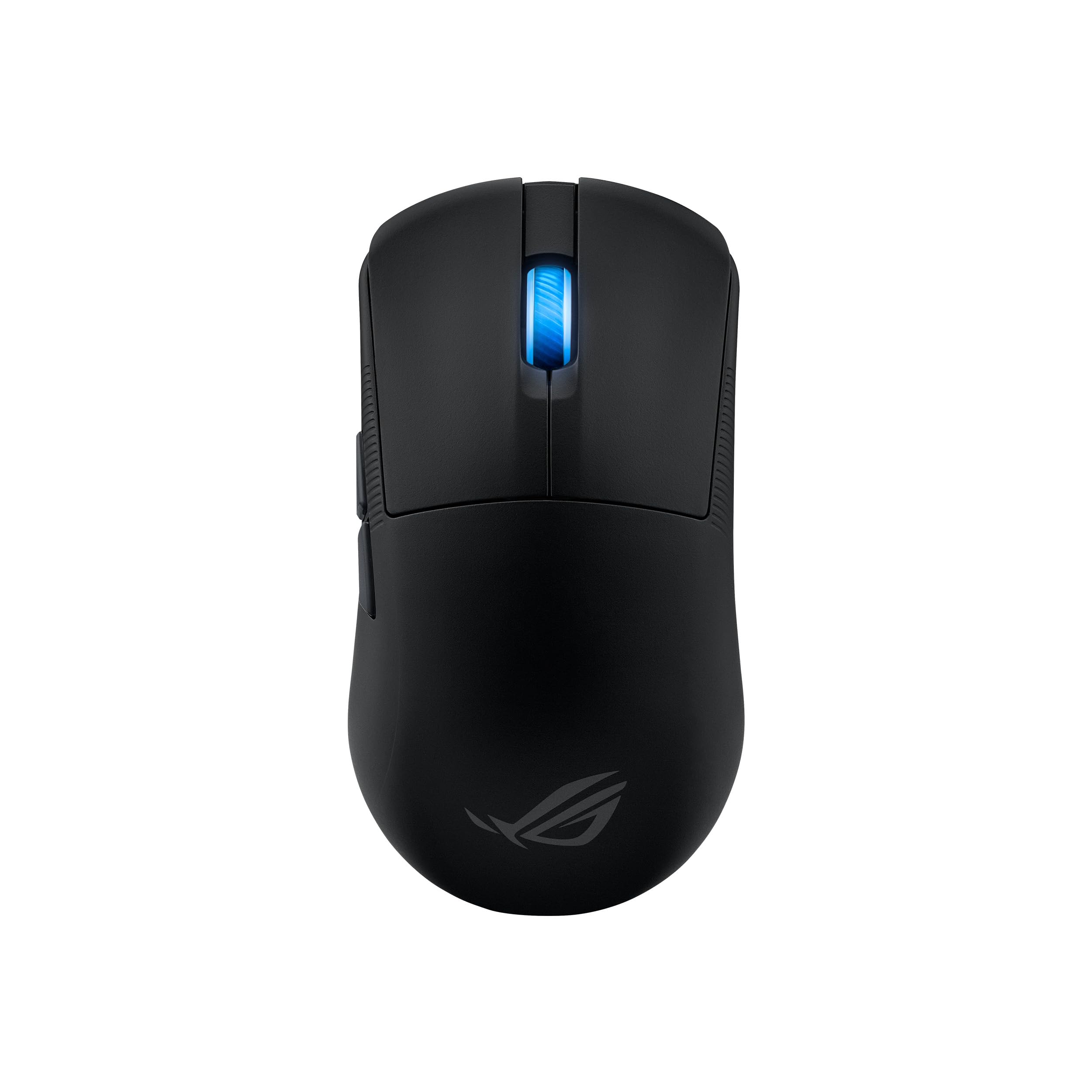 ASUS ROG Harpe Ace Mini kabellose Gaming-Maus, 49 g leicht, AimPoint Pro 42K optischer Sensor, optische Mikroschalter, ROG Polling Rate Booster, Esports & FPS-Gaming, klein, mittel, Schwarz