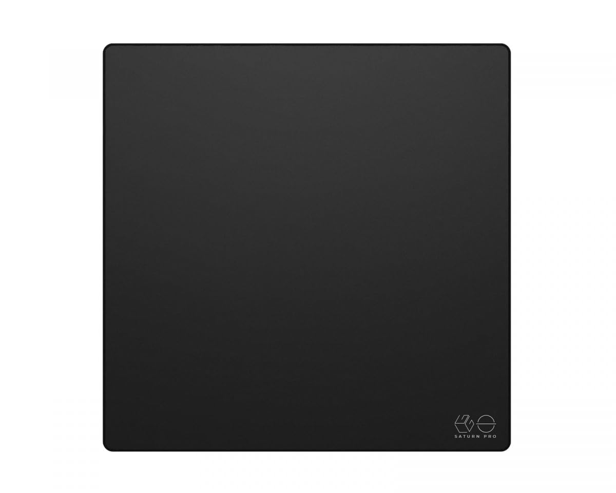 Lethal Gaming Gear Saturn PRO Gaming Mauspad - XL SQ - XSOFT - Schwarz Quadrat Schreibtischunterlage, Mousepad für Gaming PC (500 x 500mm)