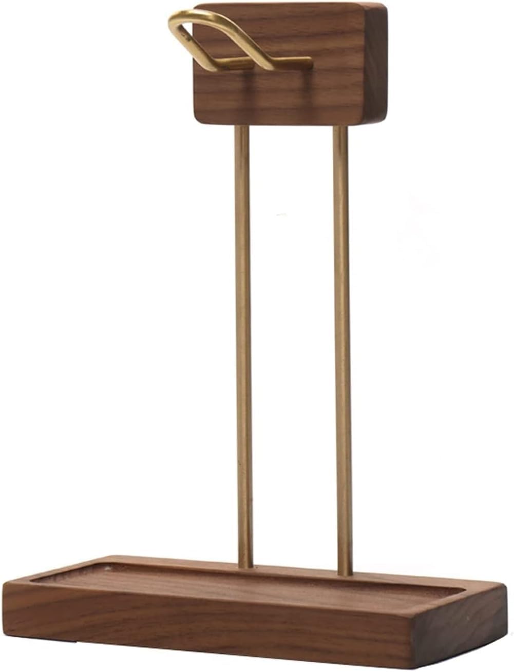 Halter, Kopfhörerhalter, Headset-Ständer aus Holz und Messing, Gaming-Kopfhörer-Displayhalter, Aufhänger for die meisten Kopfhörerhalterungen