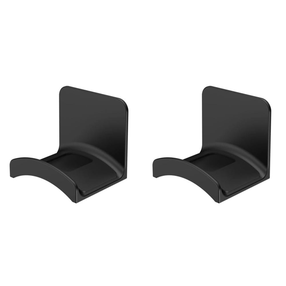 Generisch 2 Stück Headset Halterung,Kopfhörer Ständer,Kopfhörerhalter,Universal Selbstklebend Kopfhörer Haken für Over Ear Kopfhörer,Gaming Headset,Ohrhörer Aufhänger zum Schreibtisch,Wand