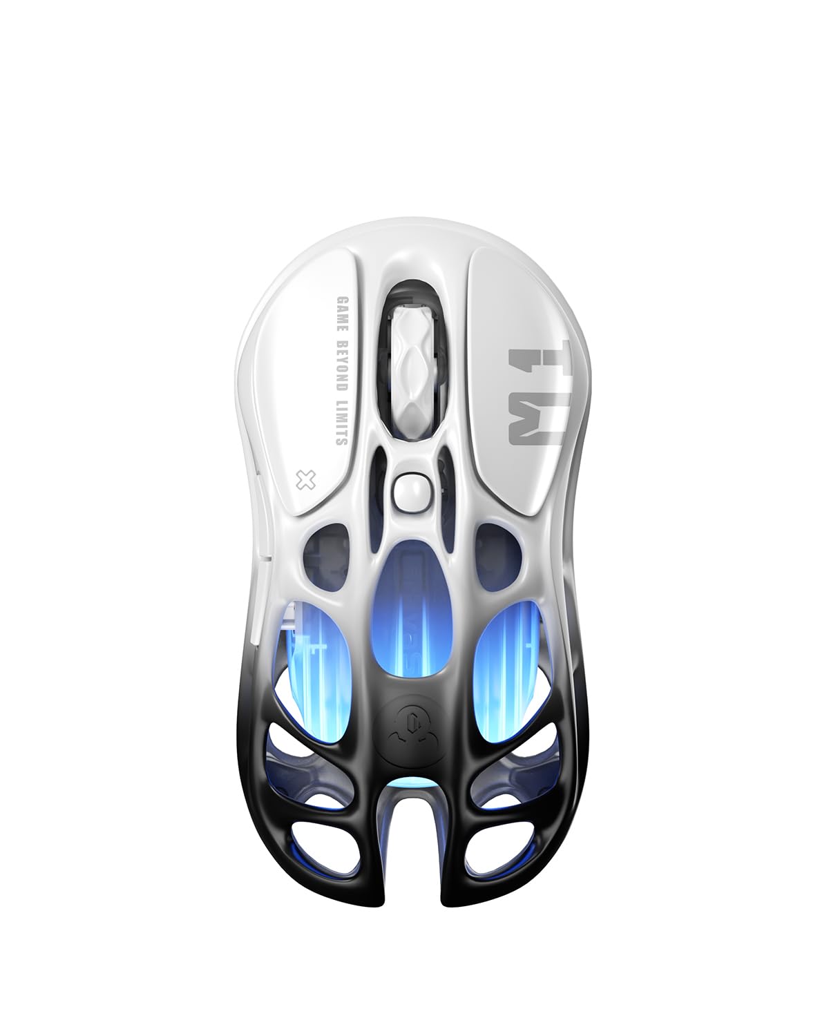 GravaStar Mercury M1 Pro Gaming-Maus kabellos, 26.000 DPI, 4K Polling Rate, PAW3395 Sensor, Ultraleicht (88g), Bluetooth/2.4G/kabelgebunden, RGB, 5 programmierbare Tasten – Gradient Schwarz