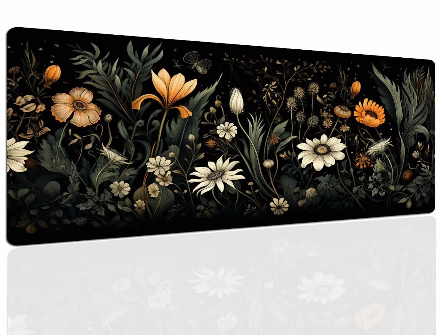 Mauspad Dunkel Gaming Mousepad XXL Mauspad Gaming 1400x800, Mousepads Wasserdicht Mauspads Anti-Rutsch, Schreibtischunterlage Mousepad Groß Mouse Maus Pad Mat, Gaming Desk Pad, Büro Deskmat 38