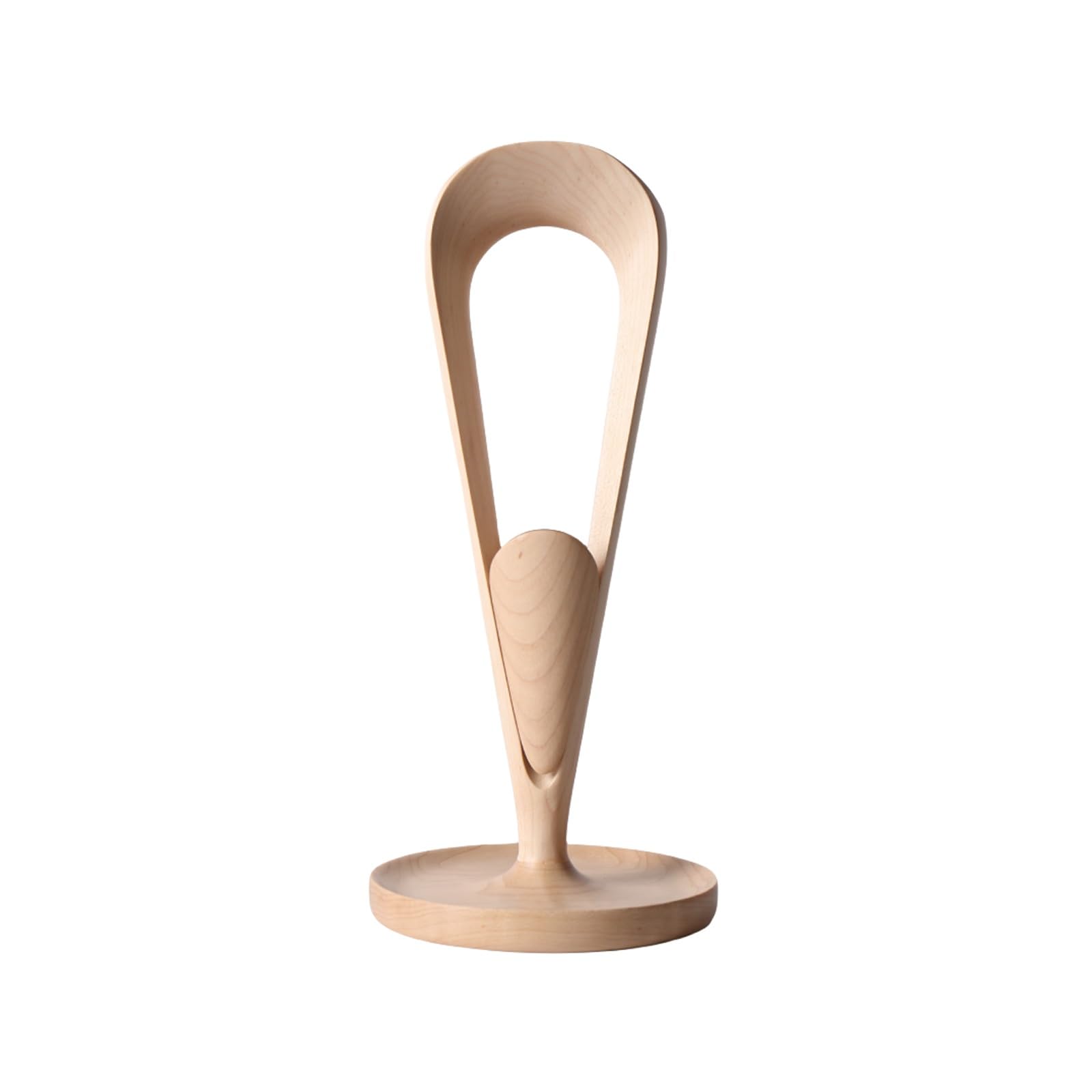 Kopfhörerständer, gebogener Headset-Ständer mit Ablagefach und Spulenwickler, Kopfhörerhalter-Ausstellungsständer(Maple)