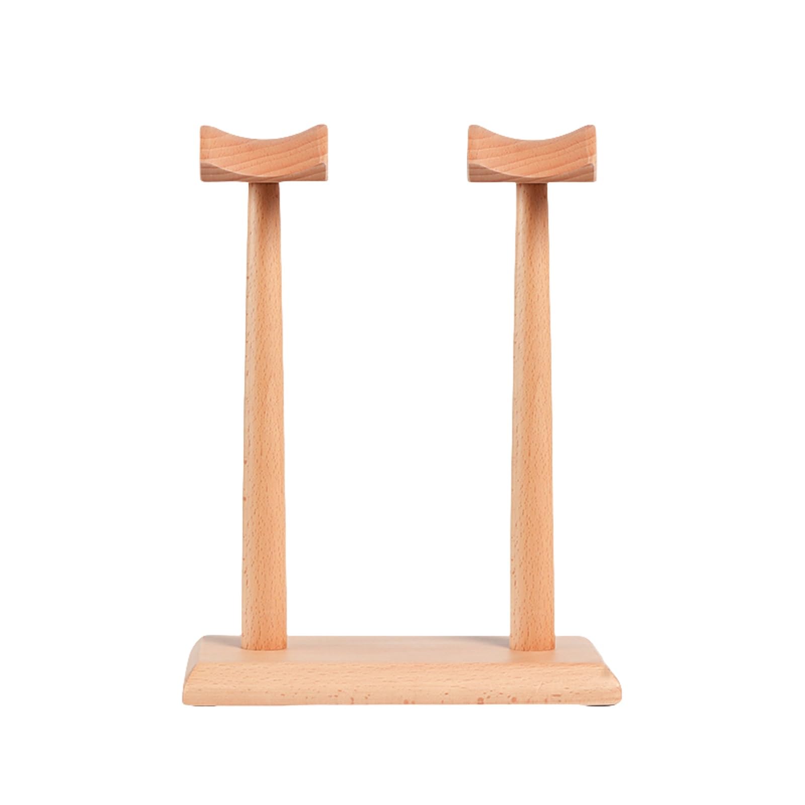 Headset-Ständer for den Schreibtisch, Dual-Kopfhörerständer, Desktop-Kopfhörerständer, universeller Kopfhörerhalter for die meisten Musik-Gaming-Headsets(Beech)
