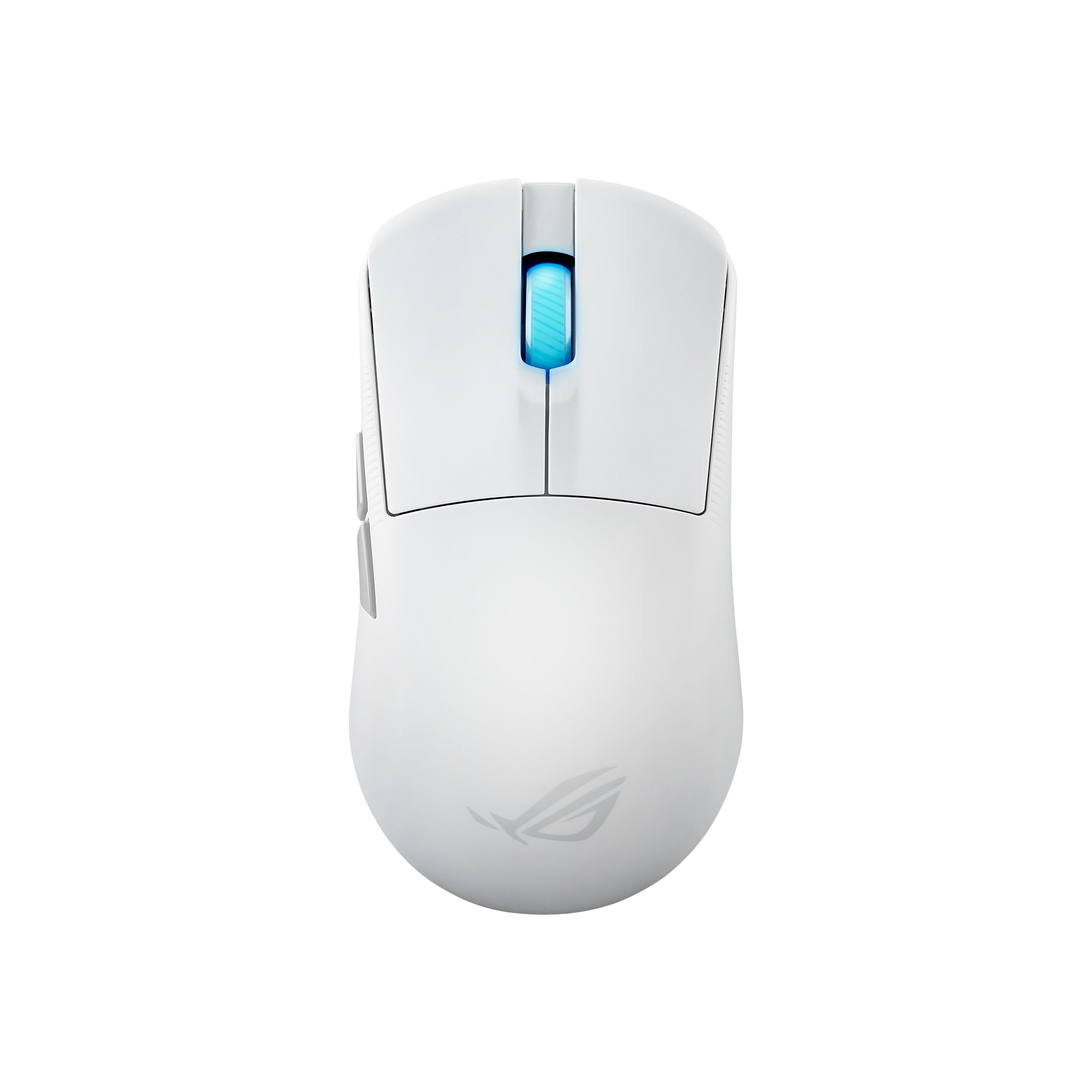 ASUS ROG Harpe Ace Mini kabellose Gaming-Maus, 49 g leicht, AimPoint Pro 42K optischer Sensor, optische Mikroschalter, ROG Polling Rate Booster, Esports & FPS-Gaming, klein, mittel, weiß