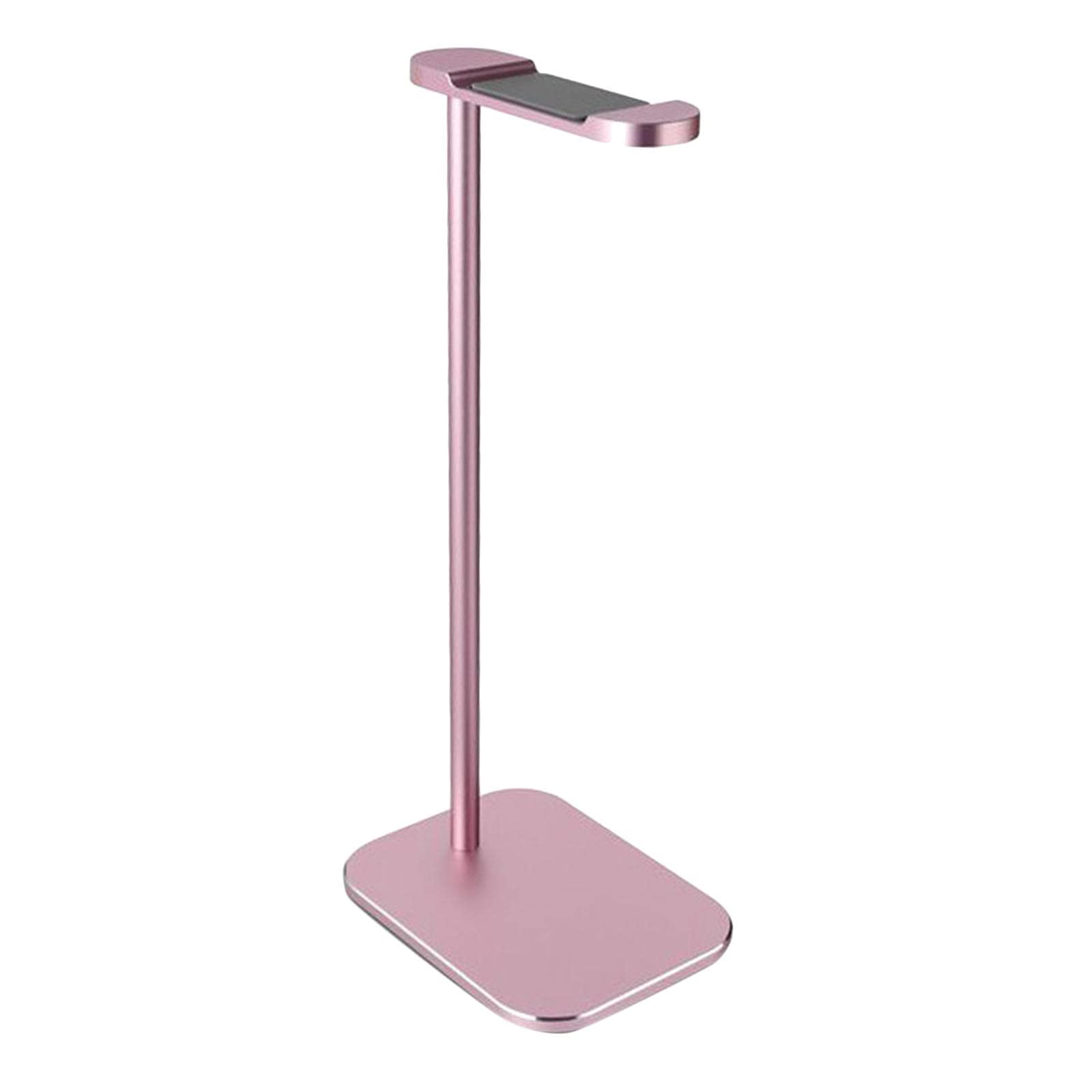 Kopfhörer-Ständer, Aluminium-Legierung, Gaming-Headset-Halterung, Desktop-montiert, Headset-Halter, Unterstützung für die meisten Kopfhörergrößen, Roségold/Schwarz (Roségold)