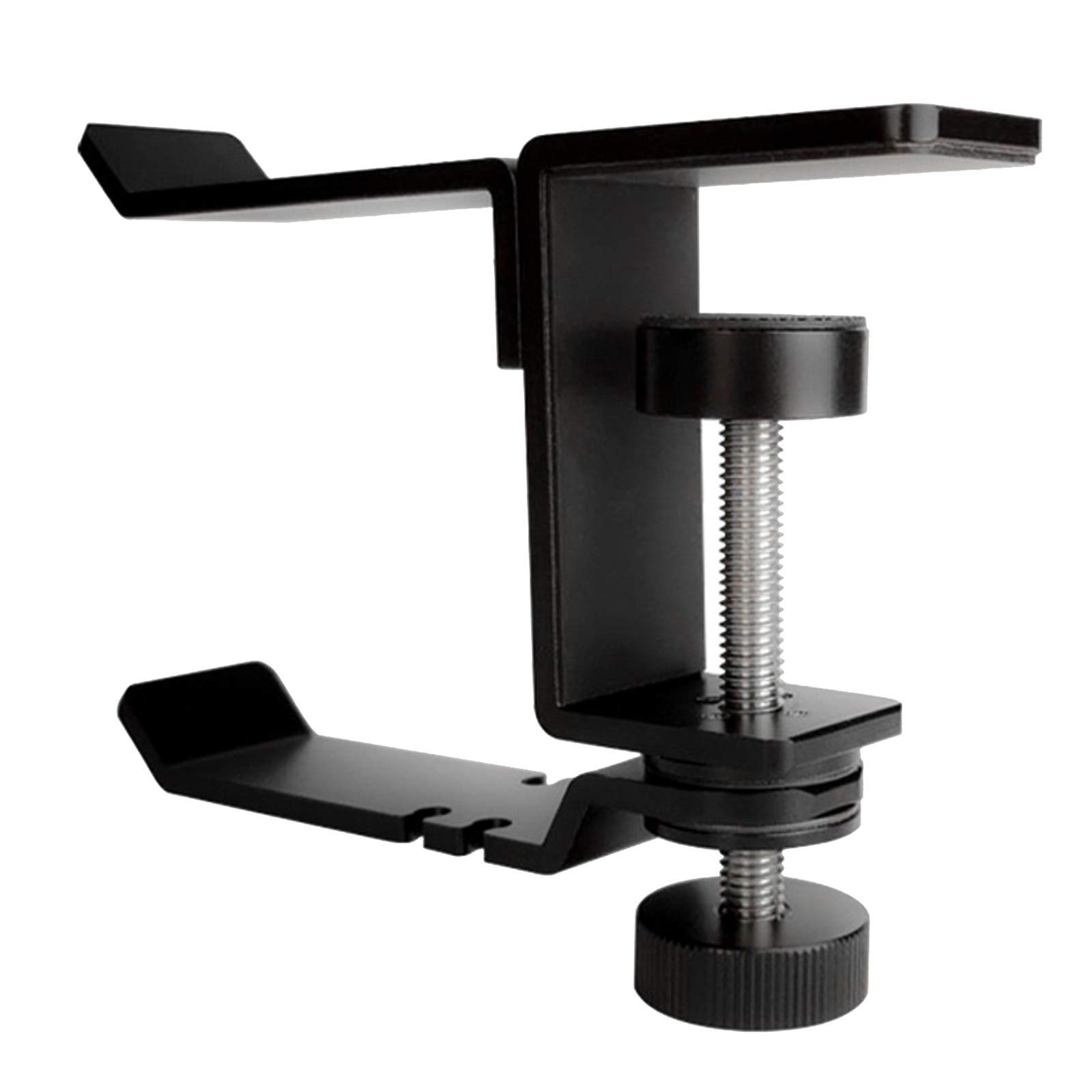 Doppel-PC-Gaming-Headset-Kopfhörer-Haken-Halter, Aufhänger, Kopfhörer-Ständer mit verstellbarer Klemme unter dem Schreibtisch, Clip-Organizer