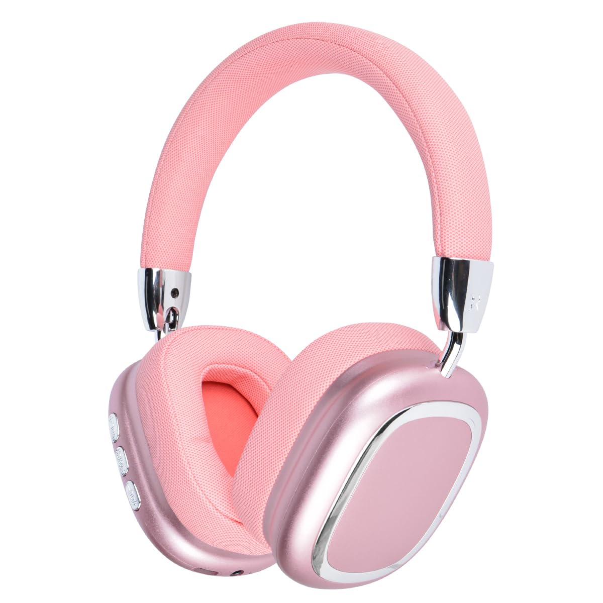 Micool Drahtloser Faltbarer Kopfhörer, Over-Ear Bluetooth Kopfhörer, Noise Cancelling Bluetooth Kopfhörer mit HiFi Stereo, Leichtes Gaming Headset mit Mikrofon, Einstellbarer On Ear Kopfhörer (pink)