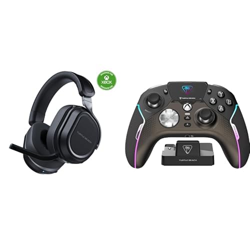Turtle Beach Stealth 700X Bundle - Kabelloses Gaming-Headset mit CrossPlay, Niedriglatenz-Technologie und Anpassbarem Dashboard für Xbox, PC, Android und Smart TVs