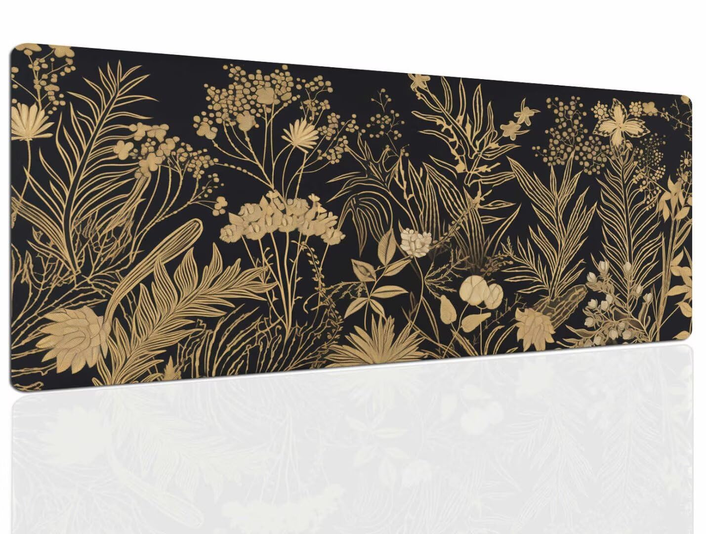 Mauspad Gold Gaming Mousepad XXL Mauspad Gaming 900x600, Mousepads Wasserdicht Mauspads Anti-Rutsch, Schreibtischunterlage Mousepad Groß Mouse Maus Pad Mat, Gaming Desk Pad, Büro Deskmat 503