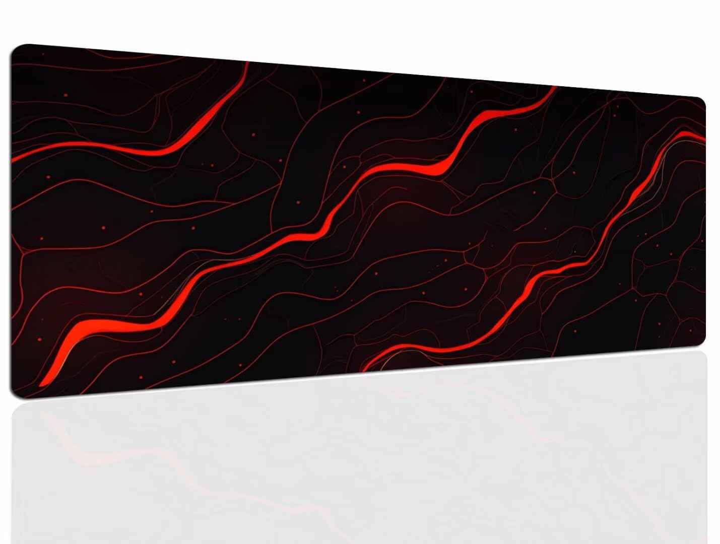 Mauspad Line Gaming Mousepad XXL Mauspad Gaming 1200x600, Mousepads Wasserdicht Mauspads Anti-Rutsch, Schreibtischunterlage Mousepad Groß Mouse Maus Pad Mat, Gaming Desk Pad, Büro Deskmat 653
