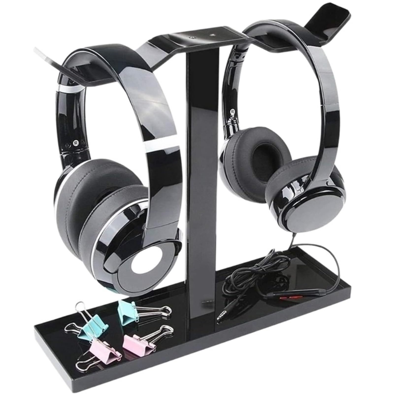 Headset Ständer Kopfhörer Halter Kopfhörerständer Universeller Kopfhörerständer, Gaming-Headset, Schwerer, Doppelseitig Hängender Kopfhörer-Aufhänger Headset Halterung