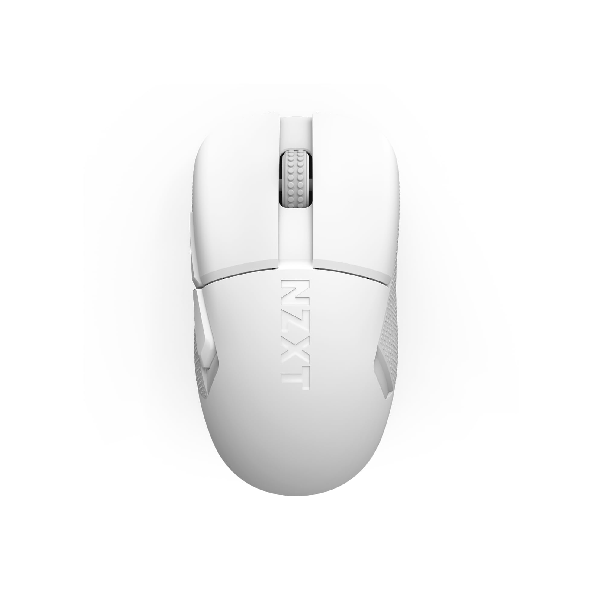 NZXT Gamingmaus Lift Elite Wireless – Ultraleicht: 57 g – Abfragerate 4K / 8K, optische Schalter, optischer Sensor mit 26K DPI – Lange Akkulaufzeit – Seitengriffflächen aus Gummi – Weiß