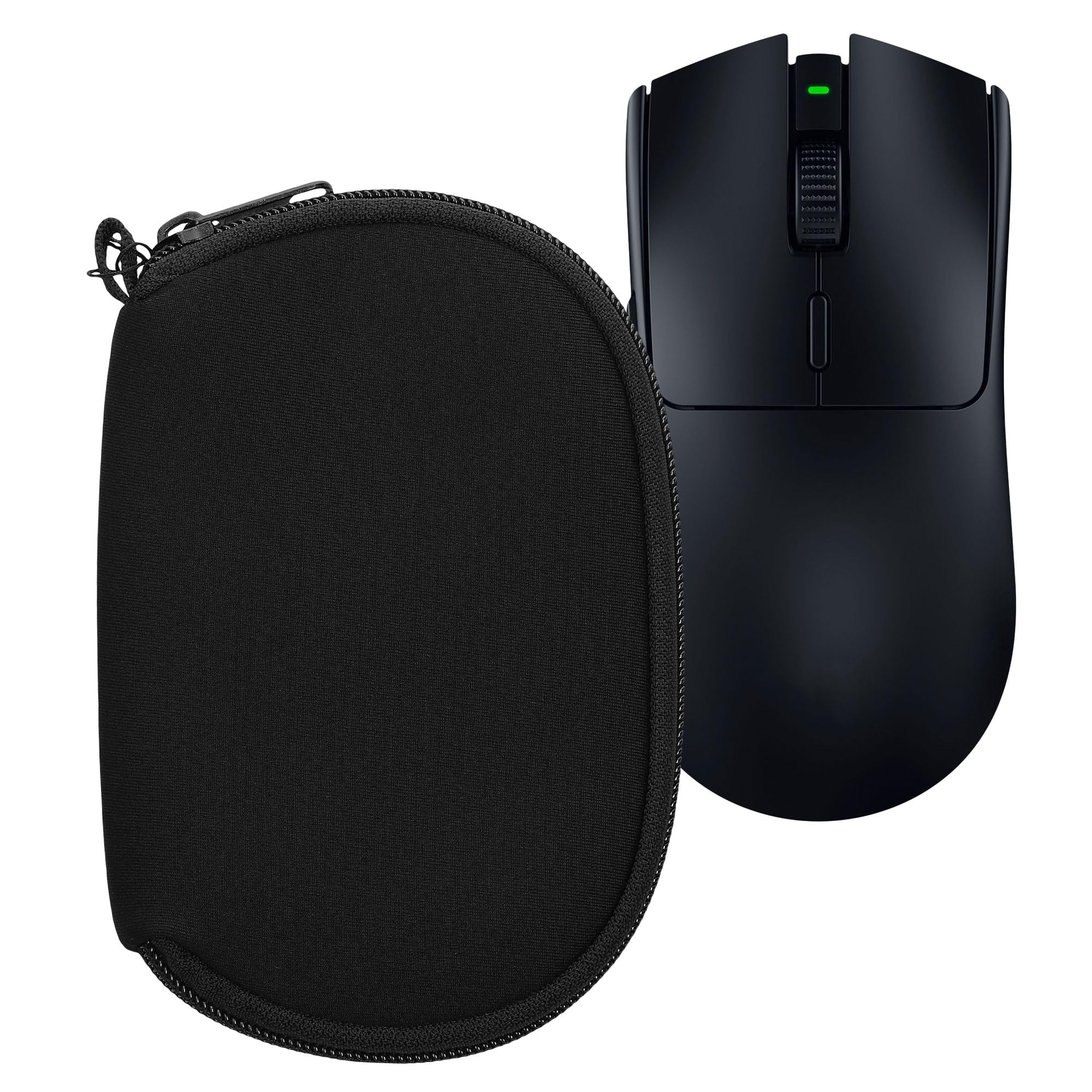 kwmobile Hülle für Razer Viper V3 Pro Hülle - Mouse Case - Neopren Tasche - Schutzhülle für PC Maus - Transporttasche Zubehör - Schwarz