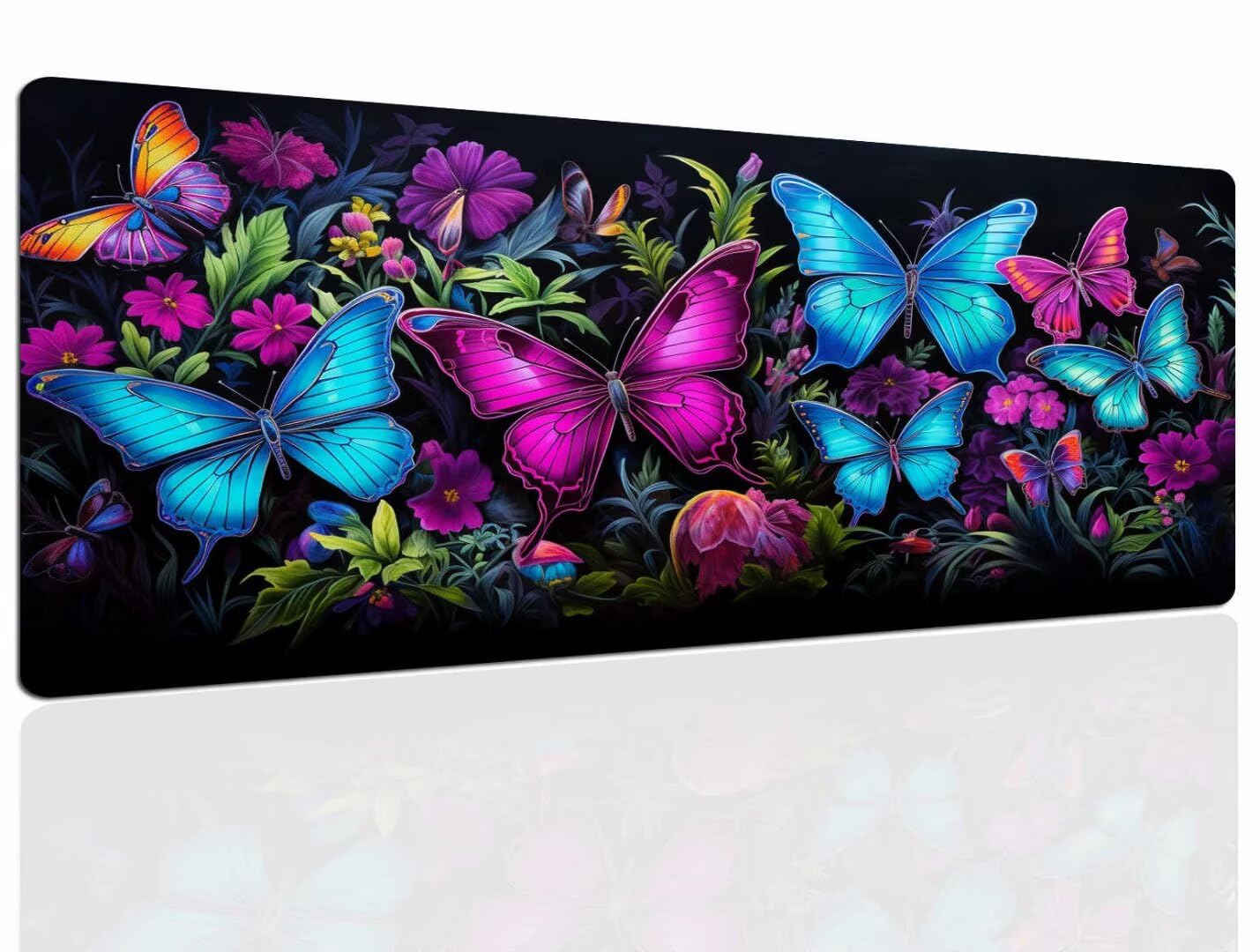 Mauspad Lila Gaming Mousepad XXL Mauspad Gaming 1200x600, Mousepads Wasserdicht Mauspads Anti-Rutsch, Schreibtischunterlage Mousepad Groß Mouse Maus Pad Mat, Gaming Desk Pad, Büro Deskmat 968