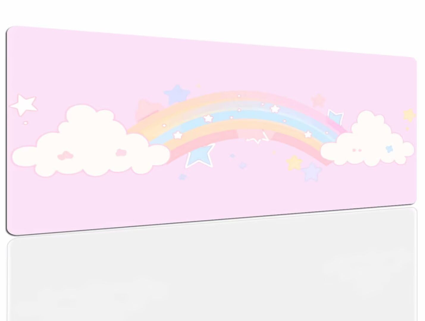 Mauspad Regenbogen Gaming Mousepad XXL Mauspad Gaming 1400x800, Mousepads Wasserdicht Mauspads Anti-Rutsch, Schreibtischunterlage Mousepad Groß Mouse Maus Pad Mat, Gaming Desk Pad, Büro Deskmat 983