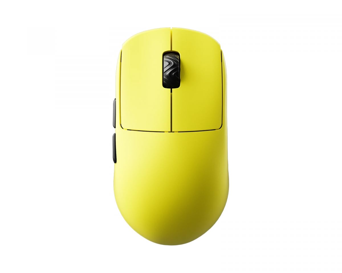 SCYROX V8 Gelb 2,4 GHz drahtlos, kompatibel mit 8K, ultraleicht, 36 g, optischer Schalter, Pixart 3950 Sensor, 8.000 Hz Polling-Rate, 8K-Dongle enthalten, hohe Leistung, Gamingmaus