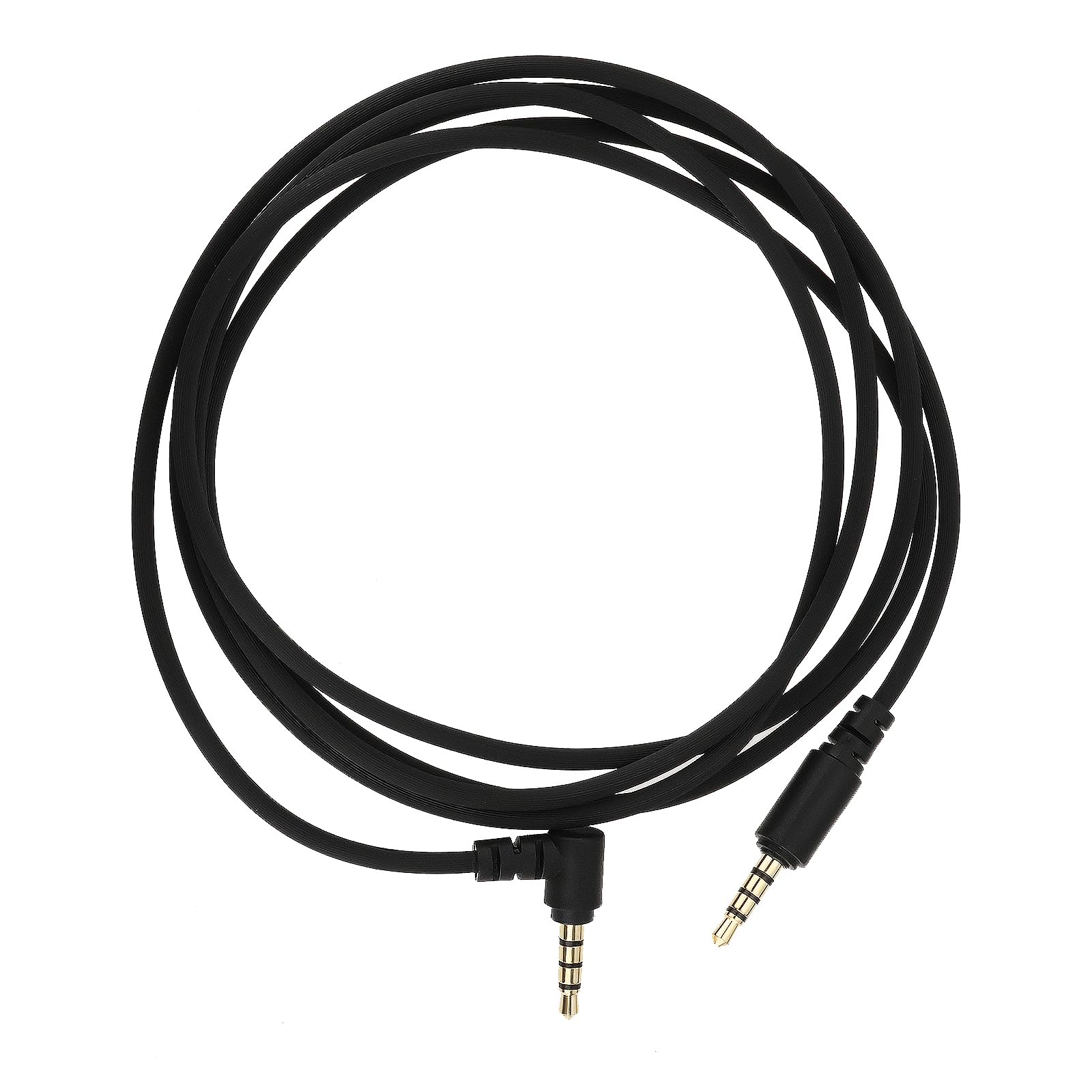Create idea 1PC 3,5mm Abgewinkelter Stecker auf 3,5mm Gerader Stecker Audiokabel Kompatibel mit Razer BlackShark V2 Pro Kompatibel mit Razer Nari Ultimated 7.1 Surround Sound Gaming-Headset