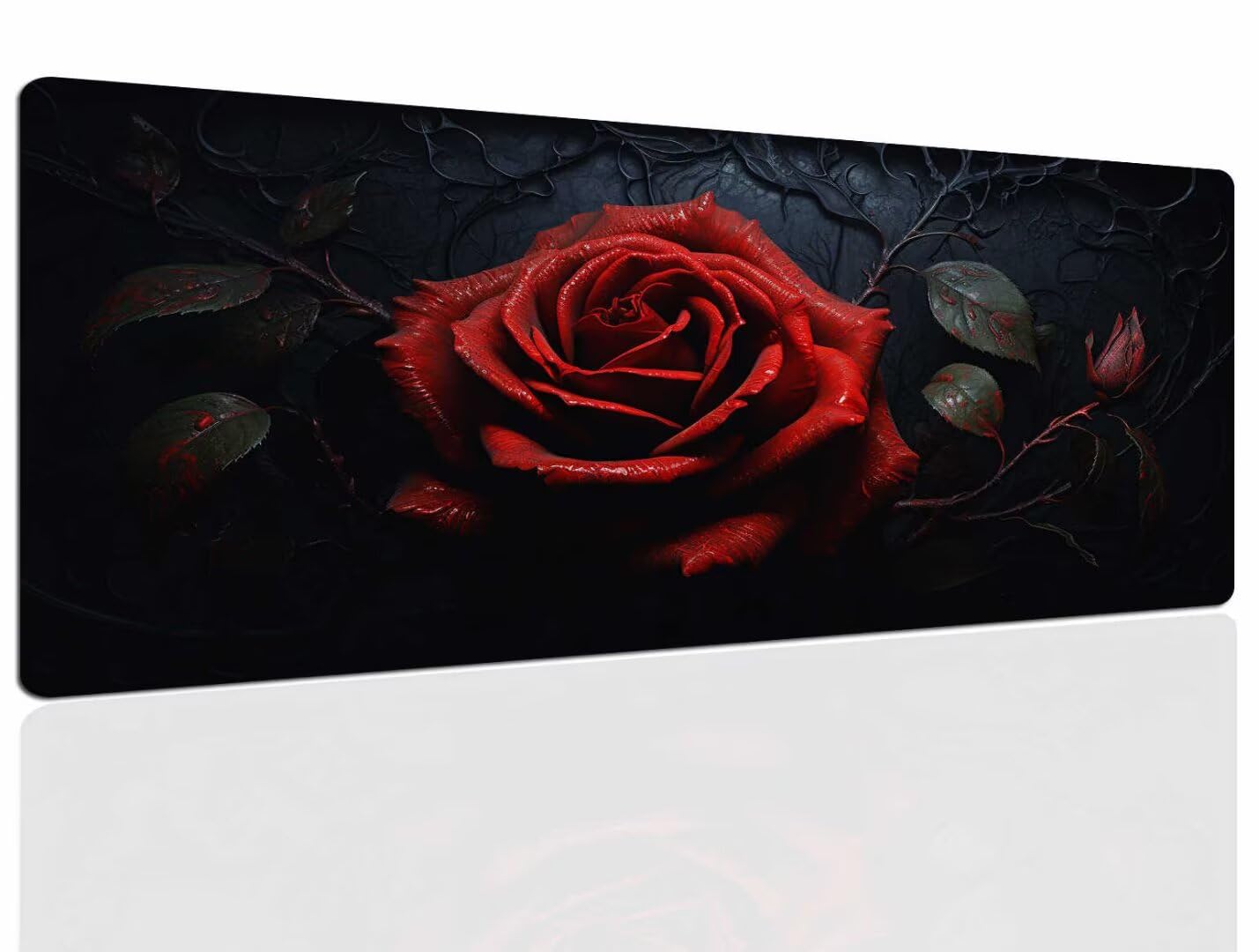 Mauspad Rose Gaming Mousepad XXL Mauspad Gaming 1200x600, Mousepads Wasserdicht Mauspads Anti-Rutsch, Schreibtischunterlage Mousepad Groß Mouse Maus Pad Mat, Gaming Desk Pad, Büro Deskmat 1043