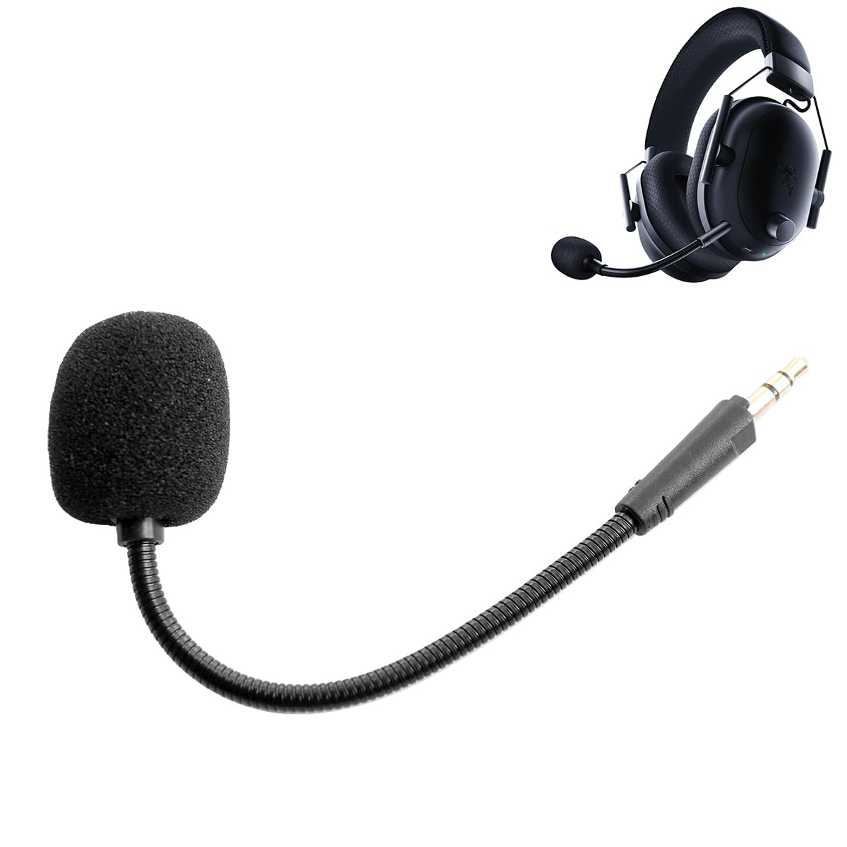 Ersatz-Spielmikrofon für Razer BlackShark V2 Pro 2023 Kopfhörer, Barracuda Pro Xbox One X Computer PC Gaming-Headsets (nicht kompatibel mit BlackShark V2) (1 Stück)