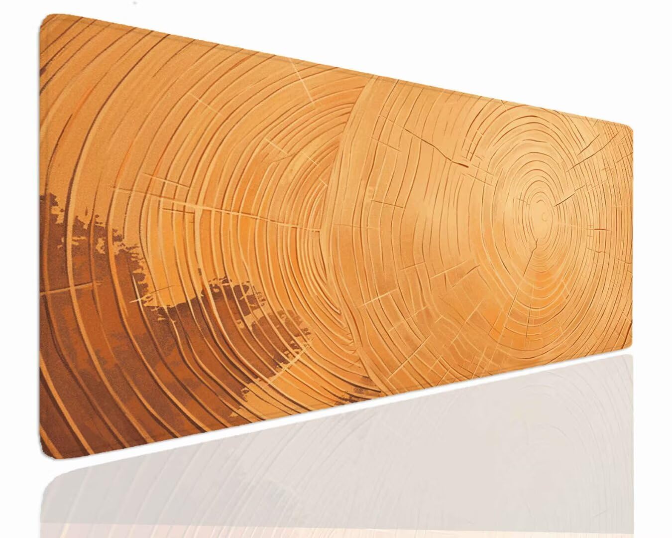 Mauspad Gaming Groß 1200x600x4mm Holz XXL Mousepad Groß Wassxerdicht Tischunterlage Speed Gaming Maus Tastatur Matte PC Laptop rutschfeste Gummibasis Mouse Mat für Office Home Gamer J-1177