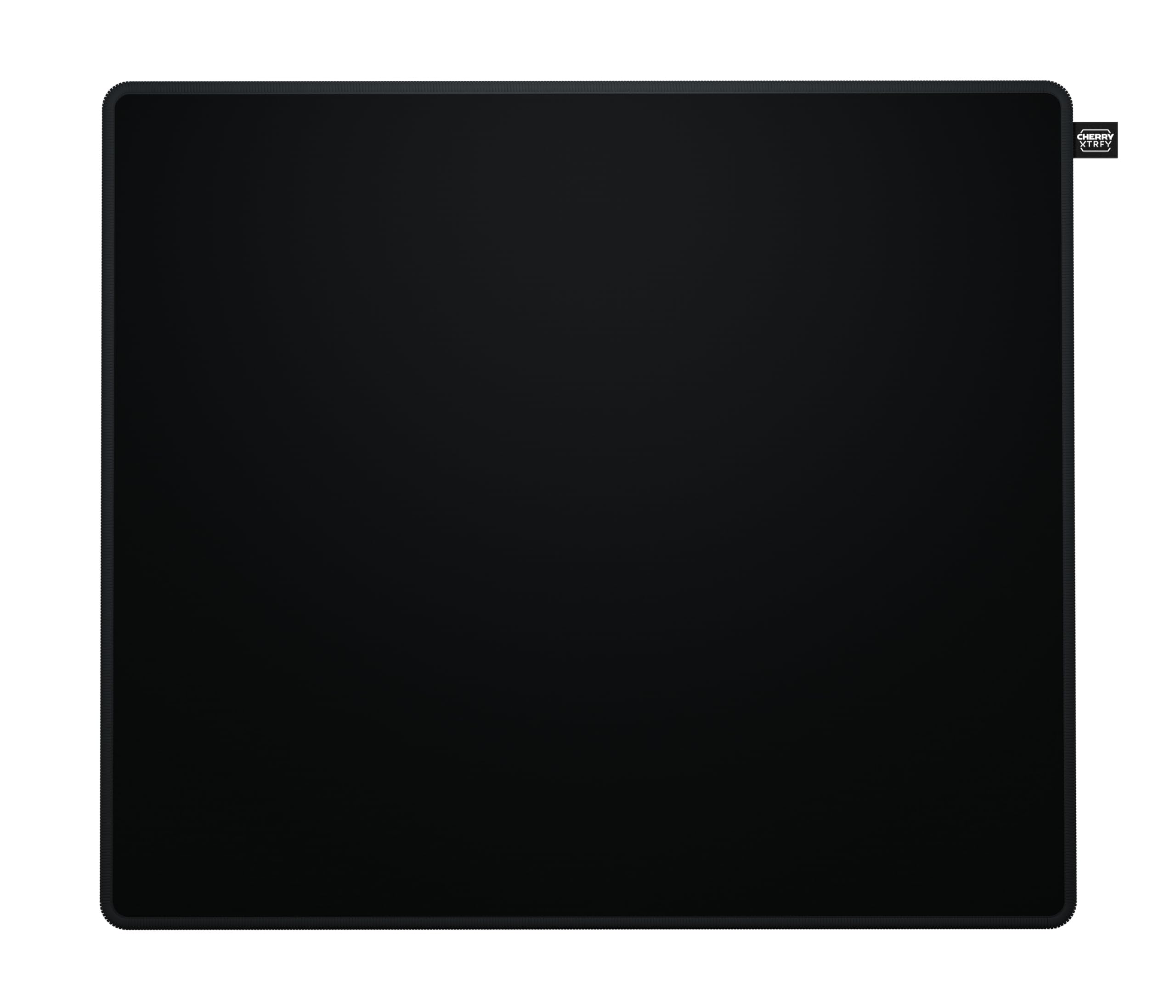 CHERRY XTRFY GP6, Gaming-Mauspad aus Stoff (460 x 400 x 4 mm), Für mehr Präzision, Ultra-Glatte Oberfläche, Extra-Weiche Gummiunterseite, rutschfest, Schwarz
