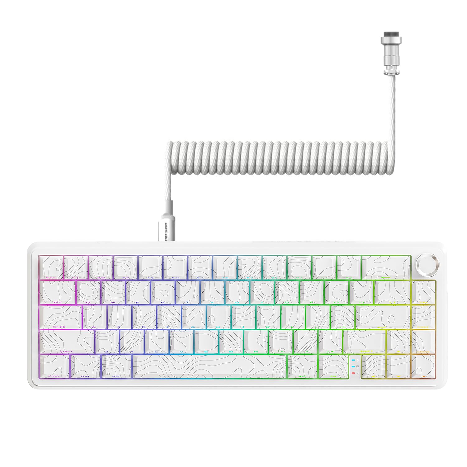 ATTACK SHARK X65PRO HE Rapid Trigger Keyboard, Magnetic Gaming Keyboard, Magnetic Switch, Tri-Mode, 0.01mm RT Accuracy, 0.125ms Latency, 8K Polling Rate, 128K Scan Rate, Dye-sub PBT Keycap