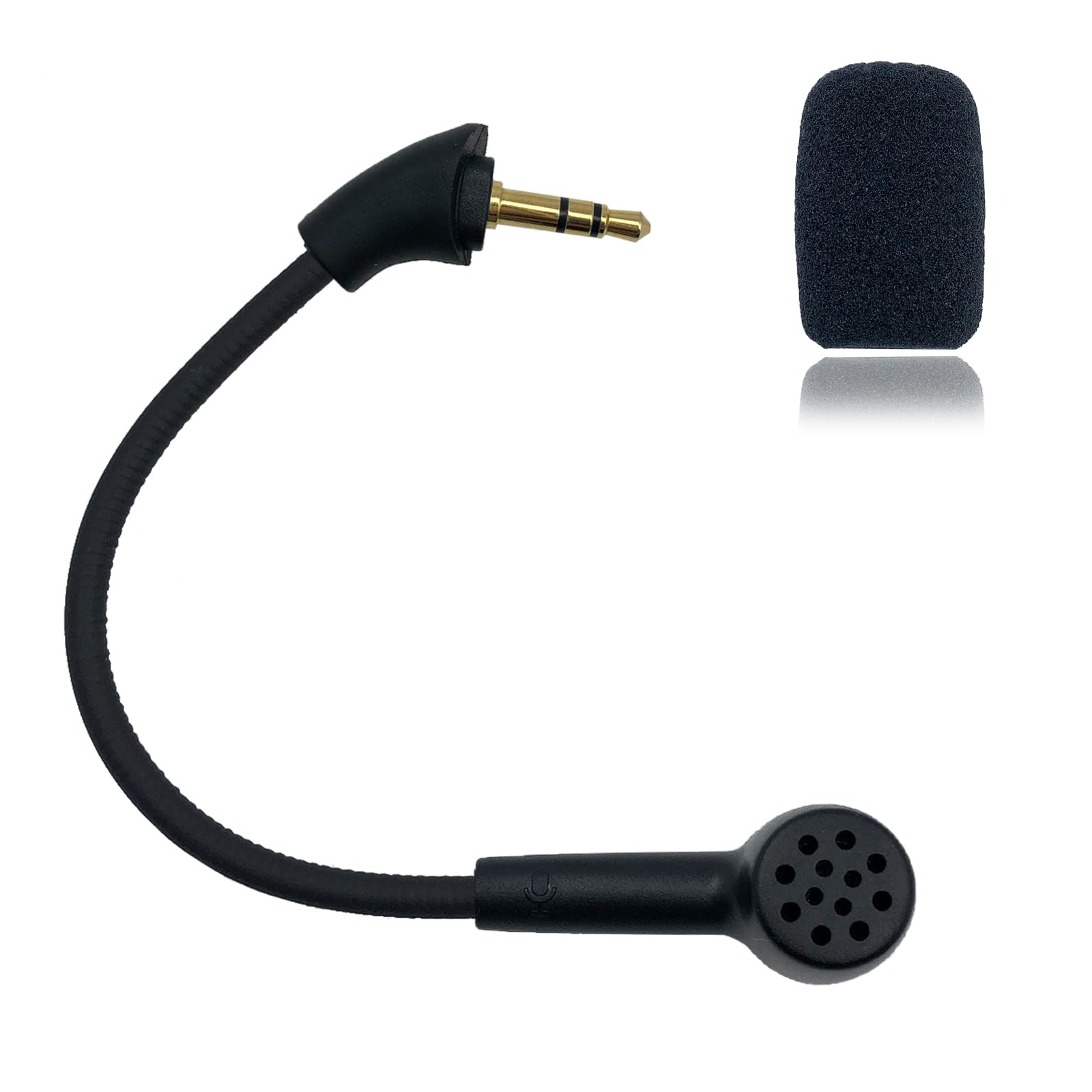Ersatz-Boom-Mikrofon für Kingston HyperX Cloud Mix Gaming-Kopfhörer, Geräuschunterdrückung, verstellbares Mikrofon für PS4, PS5, PC, Gaming-Headset, 3,5-mm-Klinkenstecker