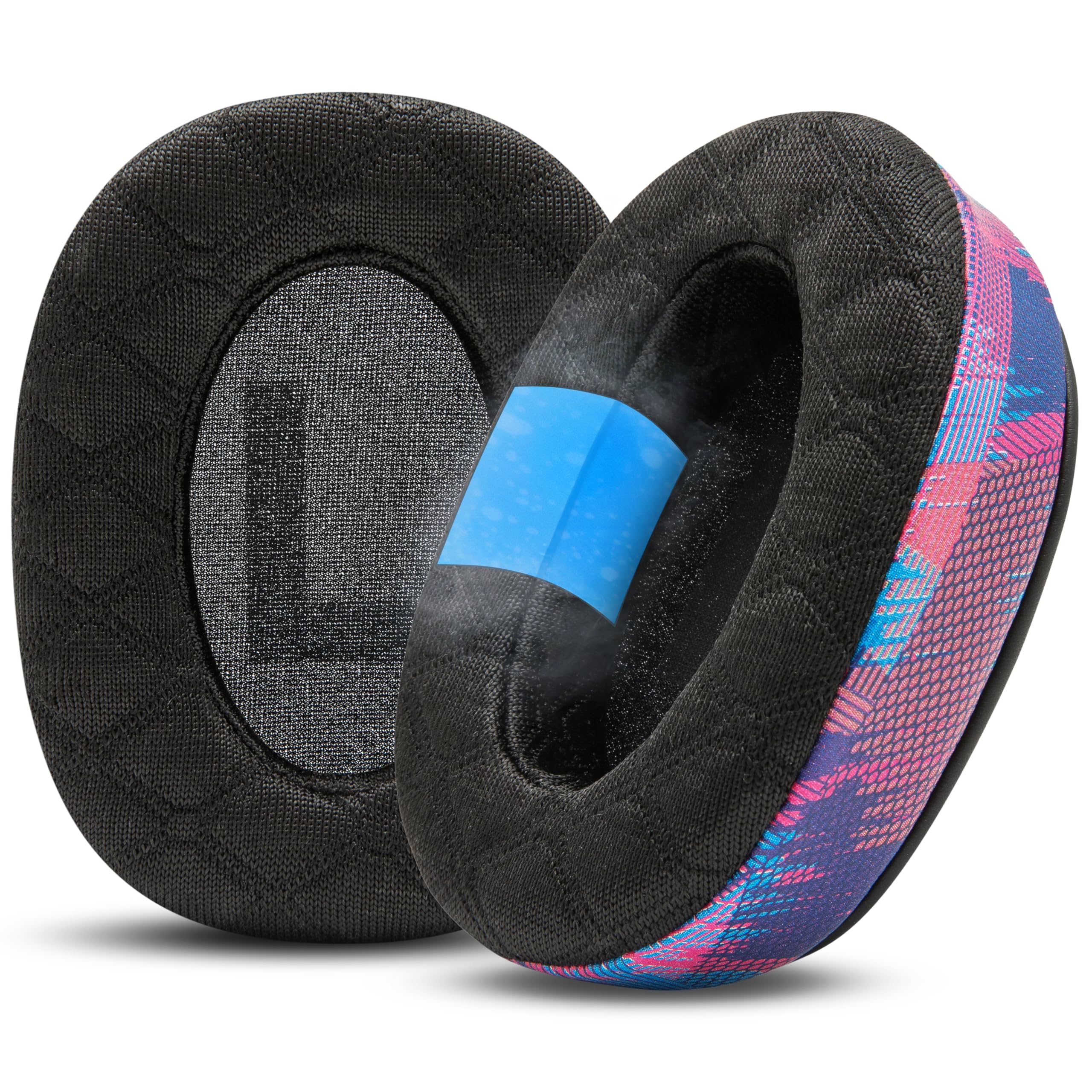 WC Freeze V2 G PRO X – Abgewinkelte Ohrpolster mit Kühlgel, kompatibel mit der Logitech G Pro X-Serie von Wicked Cushions | Neues Freeze V2-Kühlgewebe, extra dick | Speed Racer