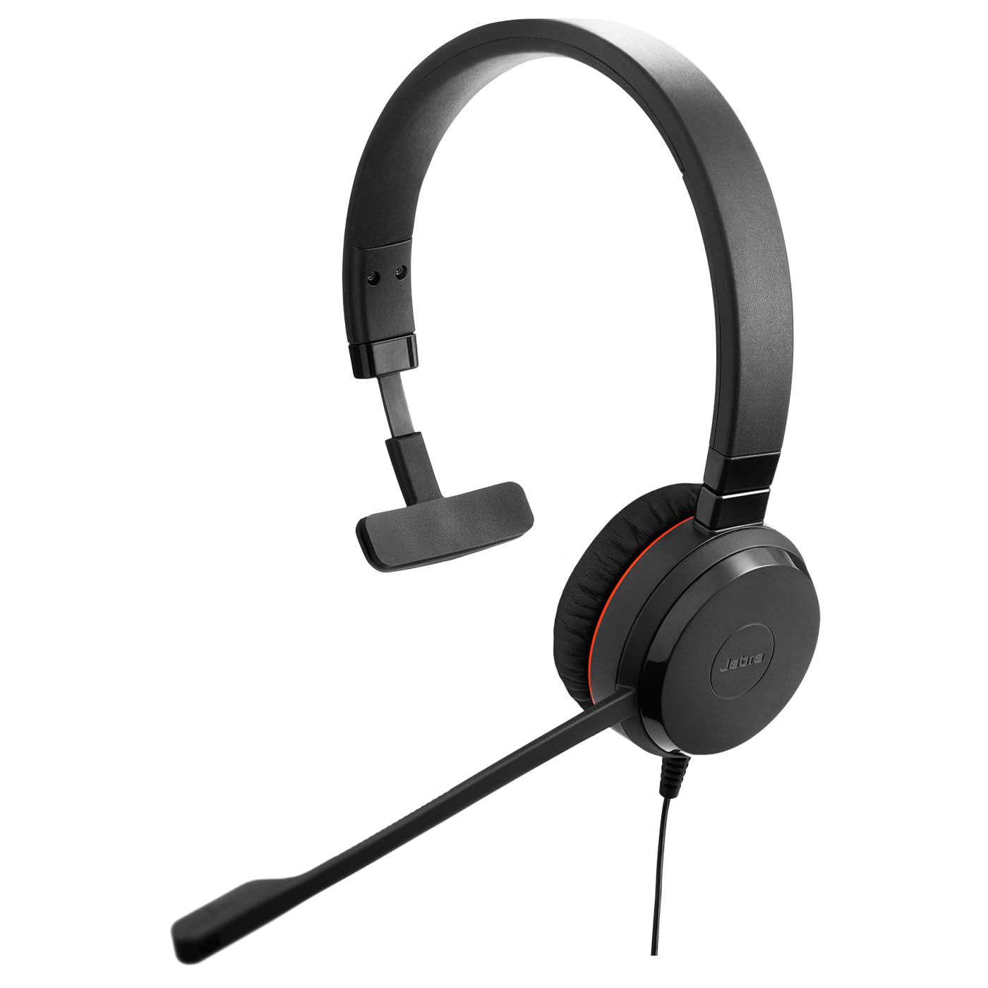 Jabra Evolve 20 SE Mono Headset - Microsoft Zertifizierte Kopfhörer für VoIP Softphone mit passiver Geräuschunterdrückung - USB-C/A - Schwarz
