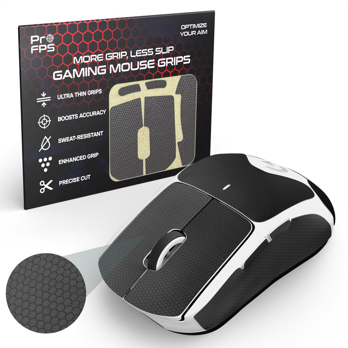 Premium Maus Grip Tape – Rutschfeste Mouse Grips für Logitech G Pro X Superlight & G Pro Wireless – Anti-Rutsch Gaming Maus Sticker für maximalen Halt & Präzision – Schweißresistent & vorgeschn