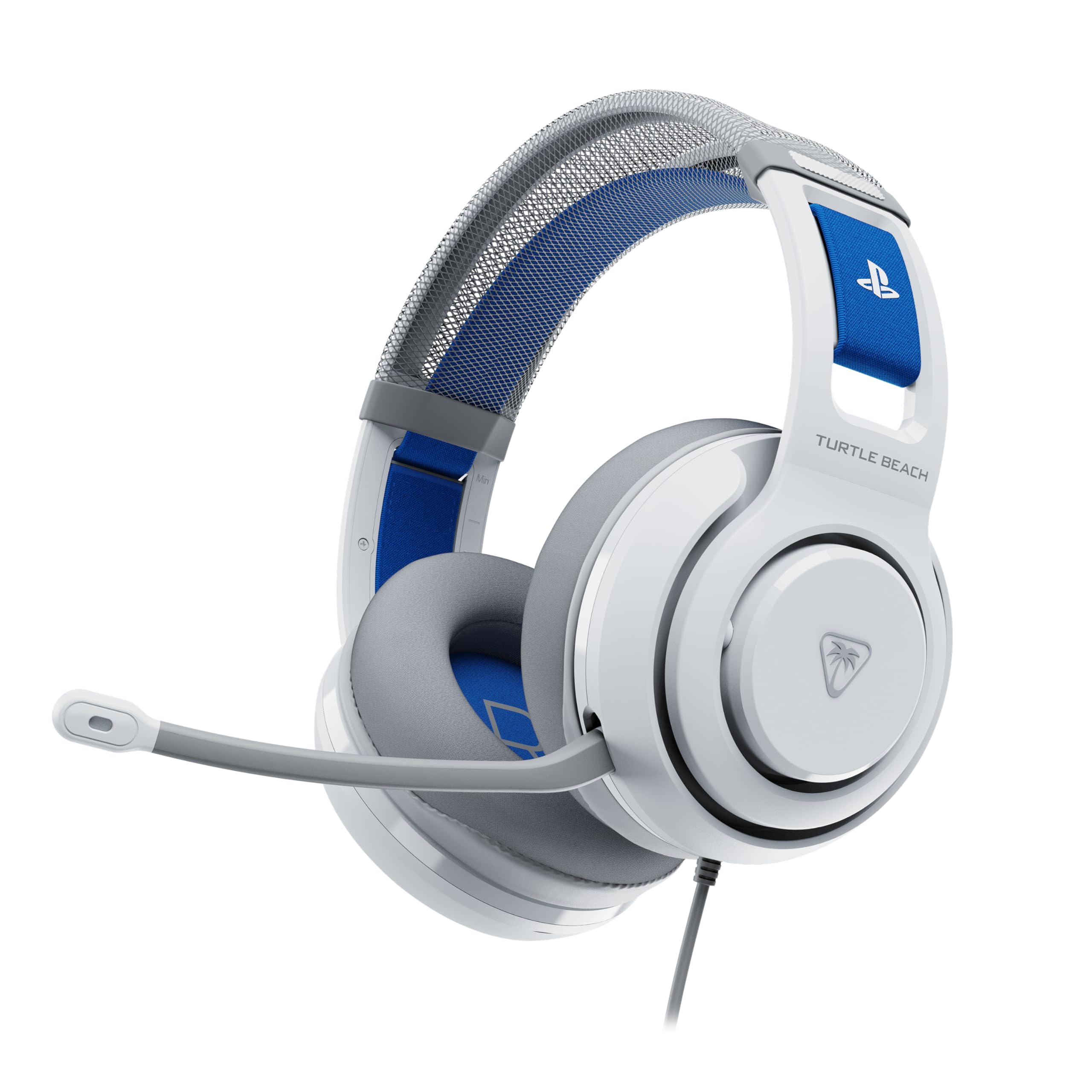 Turtle Beach Atlas 200 Wired Gaming Headset für PS5 and PS4 - offiziell lizenziert für PlayStation,Weiß